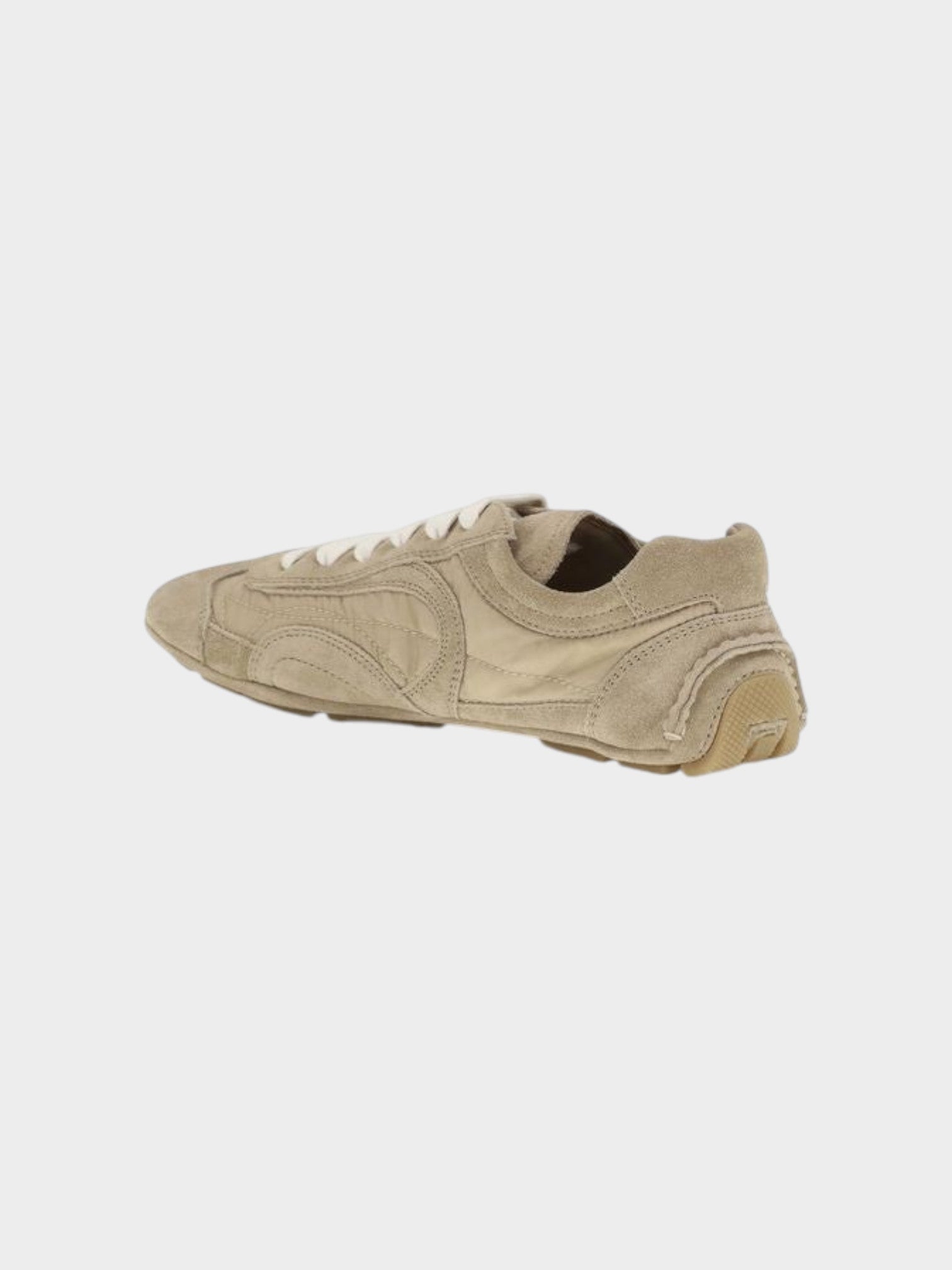 Prada Beige Lamb Ovis Aries Aries Athletic Sneakers-thumbmail-3