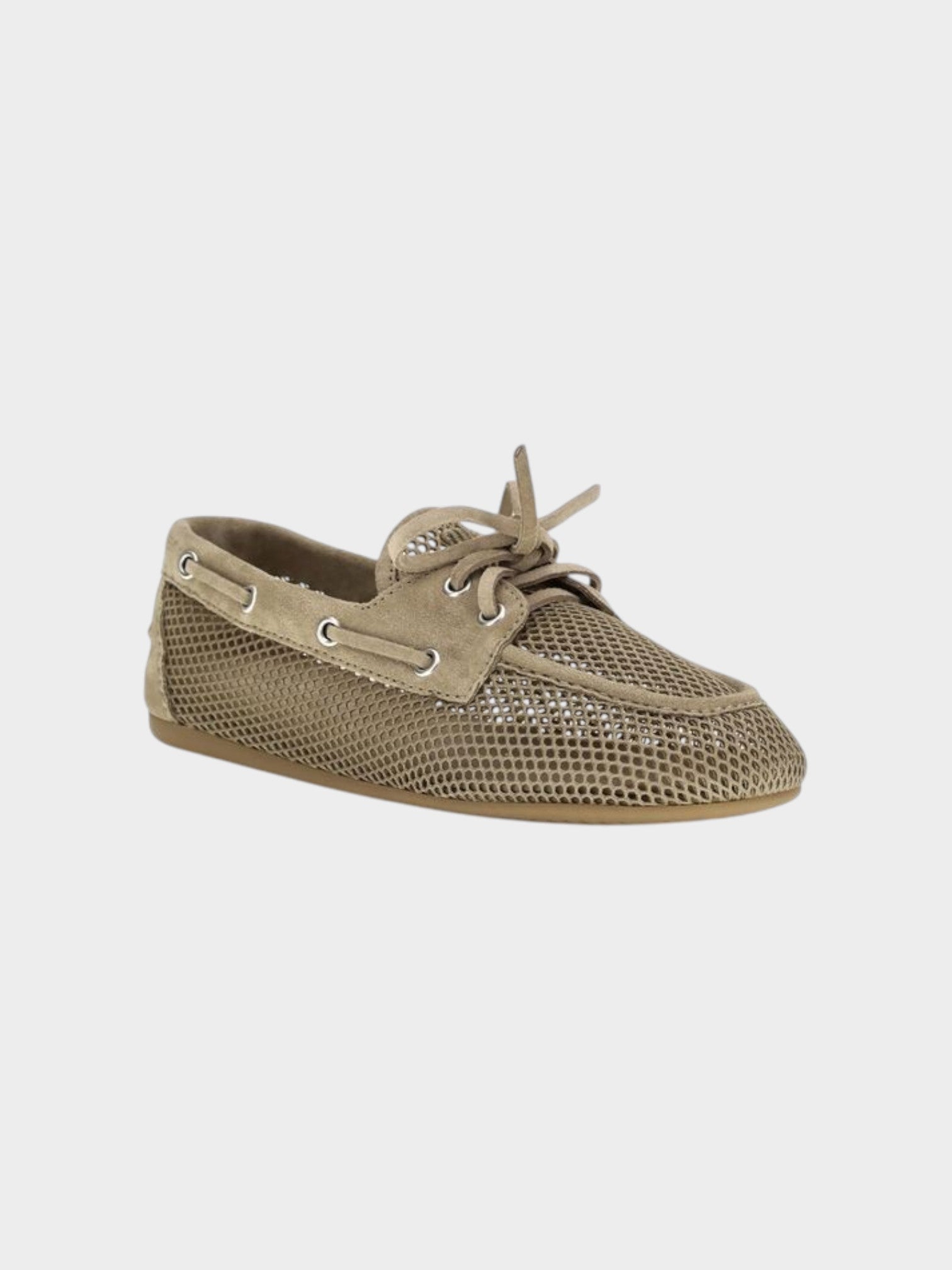 Miu Miu Beige Recycled Polyester Slip-On Loafers-thumbmail-2