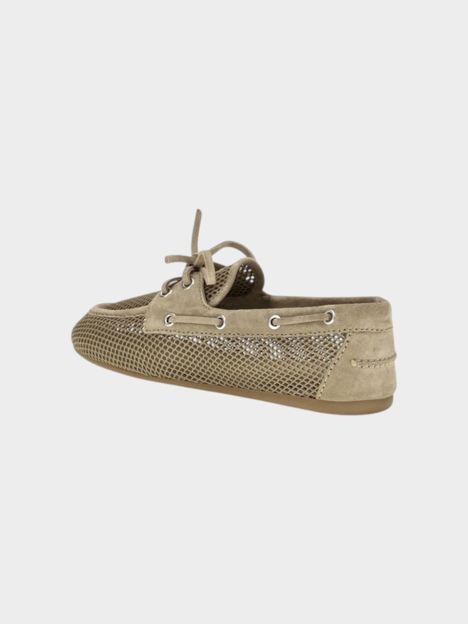 Miu Miu Beige Recycled Polyester Slip-On Loafers-thumbmail-3