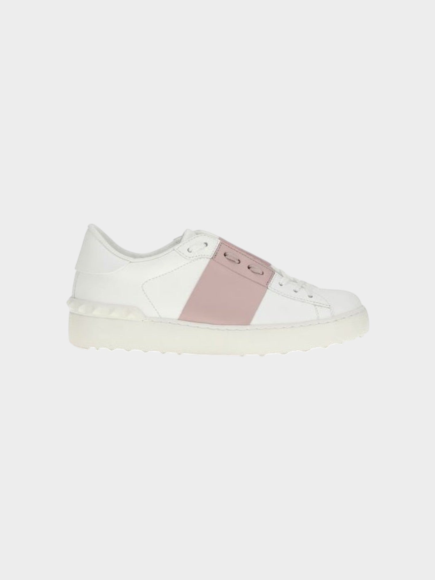 Valentino Garavani White Calf Leather Bos Taurus Sneakers