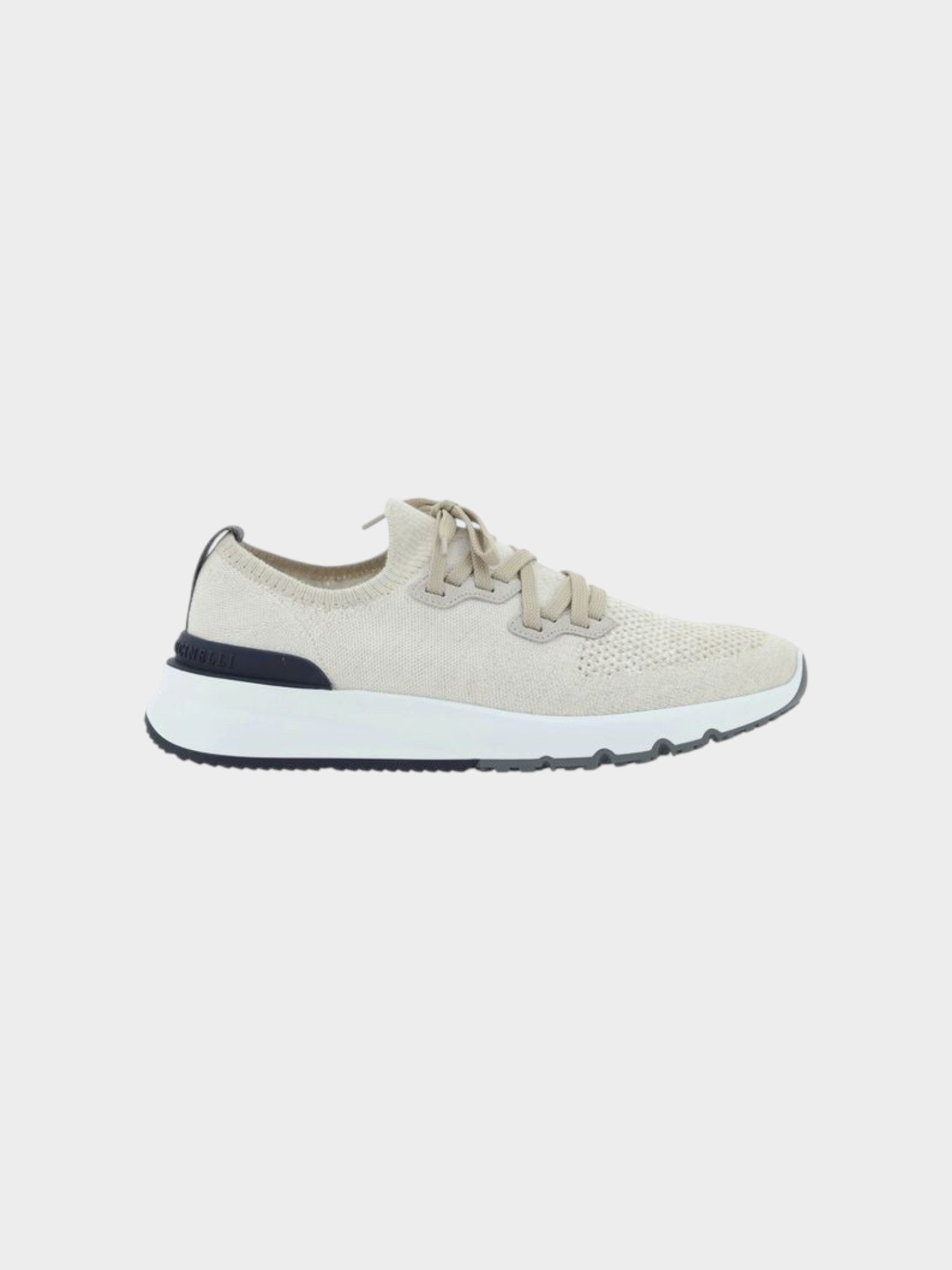 Brunello Cucinelli White Cotton Athletic Sneakers