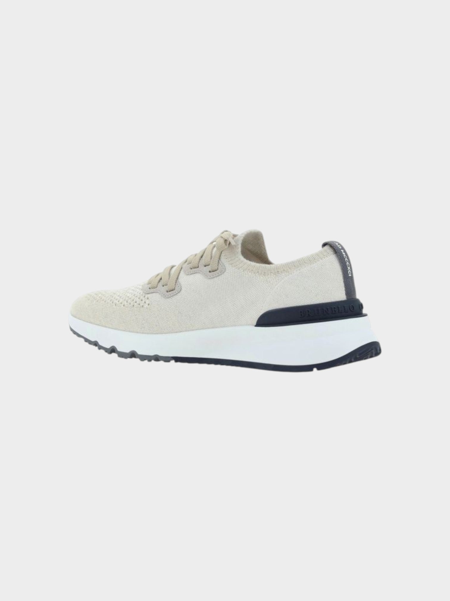 Brunello Cucinelli White Cotton Athletic Sneakers-thumbmail-3