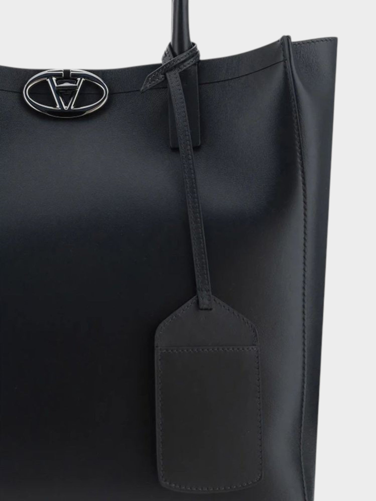 Valentino Garavani Black Calfskin Tote Bag-thumbmail-4