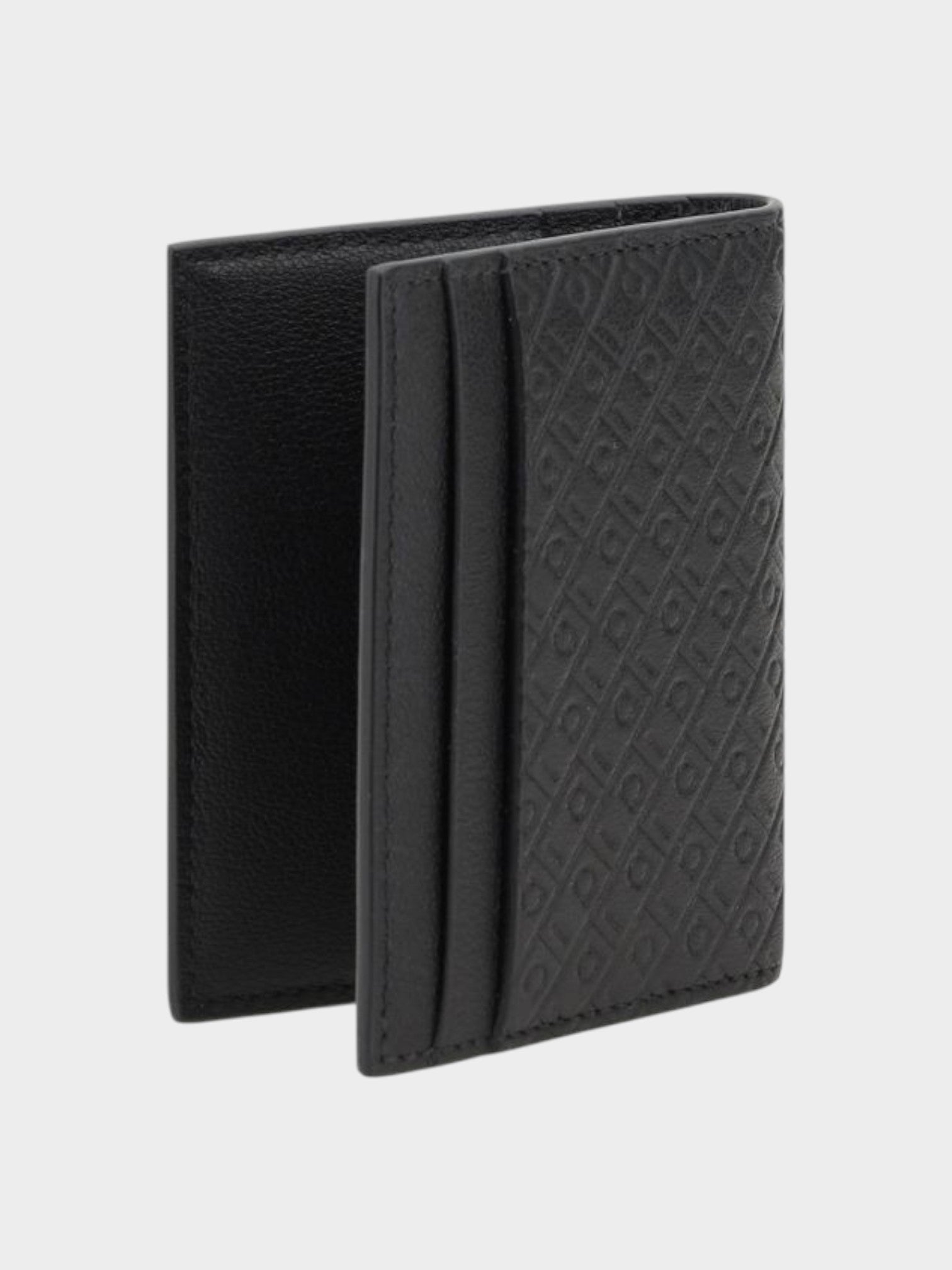 Ferragamo Black Calf Leather Bos Taurus Wallet-thumbmail-2