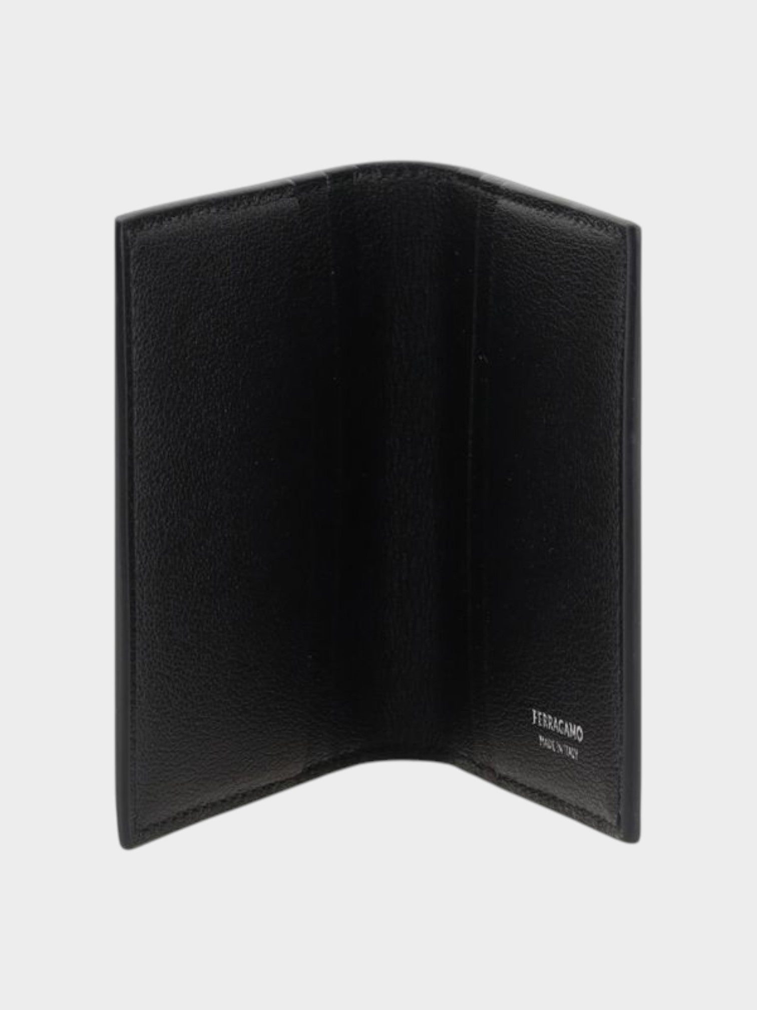 Ferragamo Black Calf Leather Bos Taurus Wallet-thumbmail-3