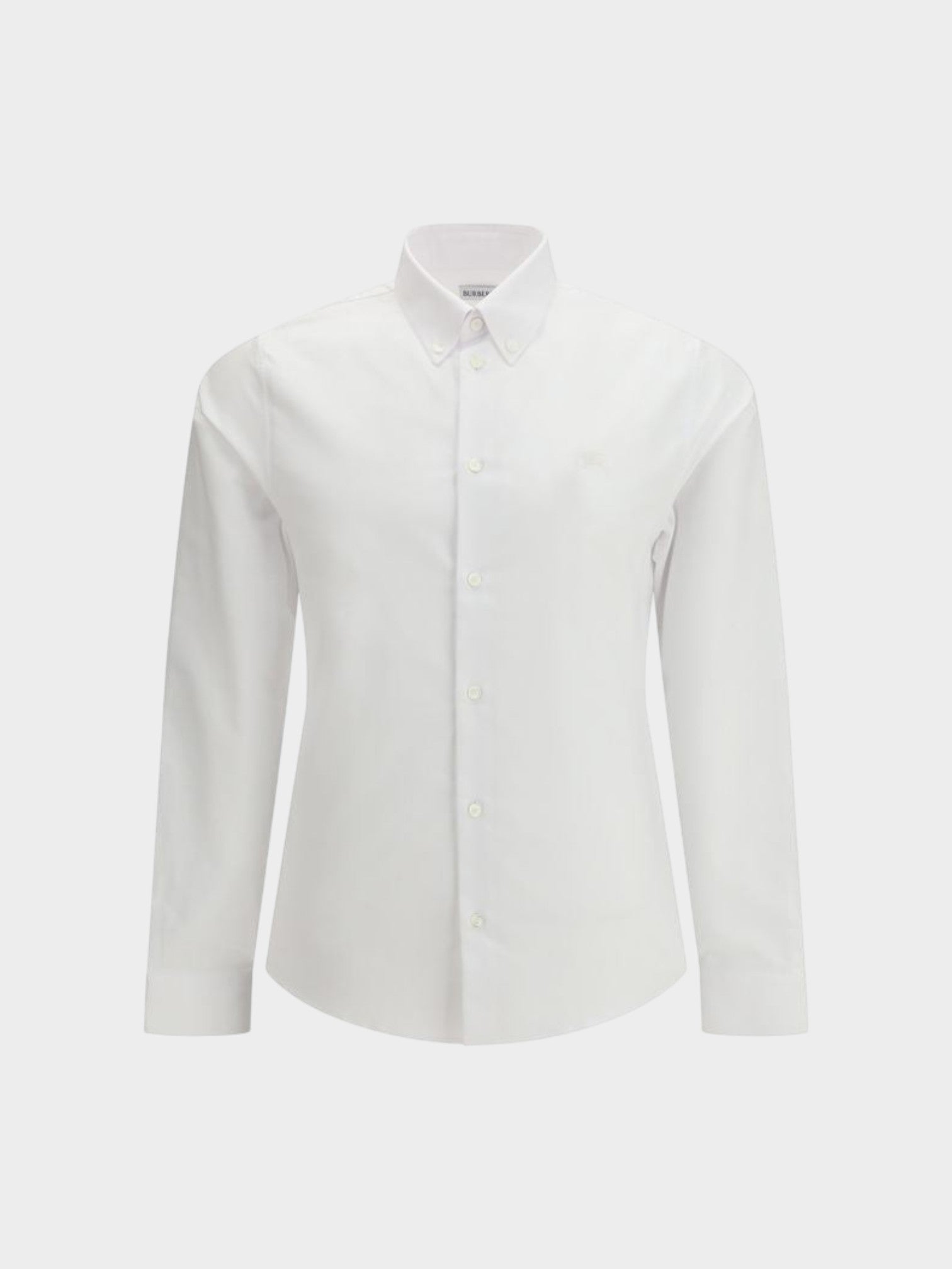 Burberry White Cotton Dress Shirt