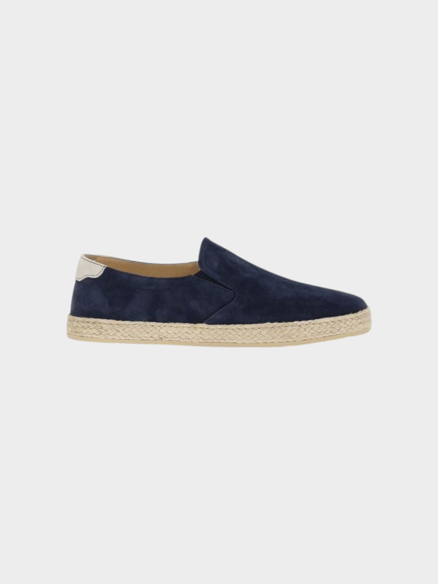 Brunello Cucinelli Blue Calf Leather Bos Taurus Espadrilles