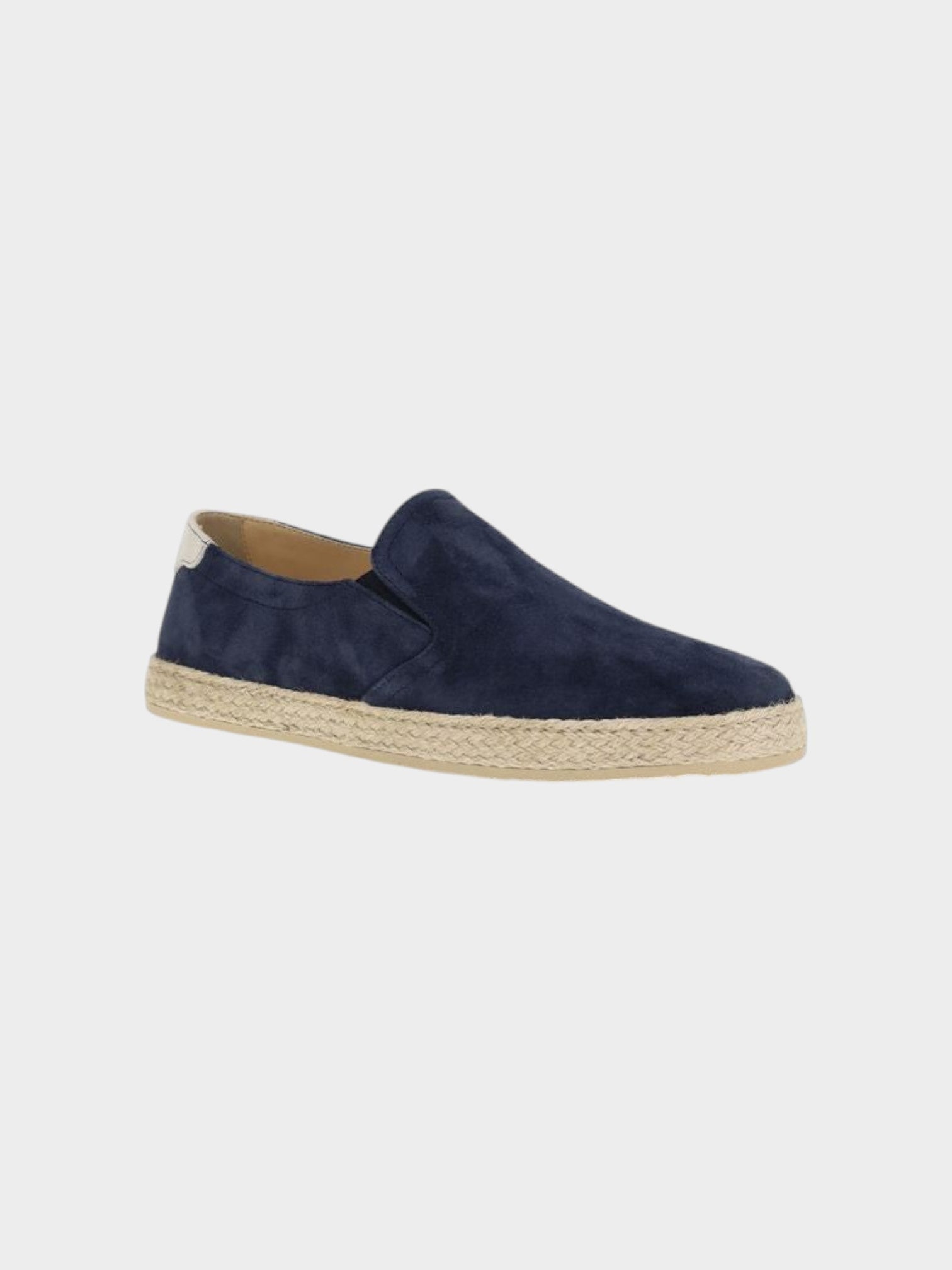 Brunello Cucinelli Blue Calf Leather Bos Taurus Espadrilles-thumbmail-2