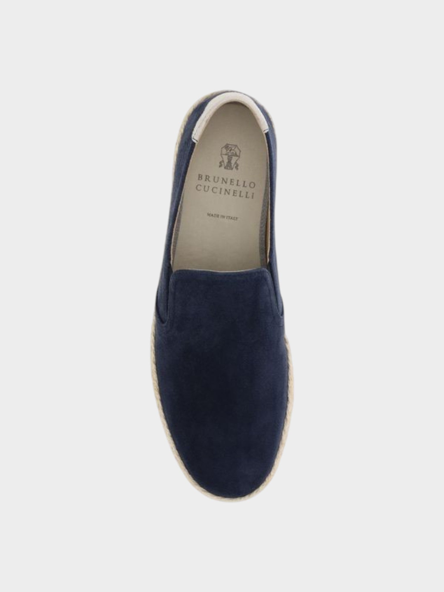 Brunello Cucinelli Blue Calf Leather Bos Taurus Espadrilles-thumbmail-4