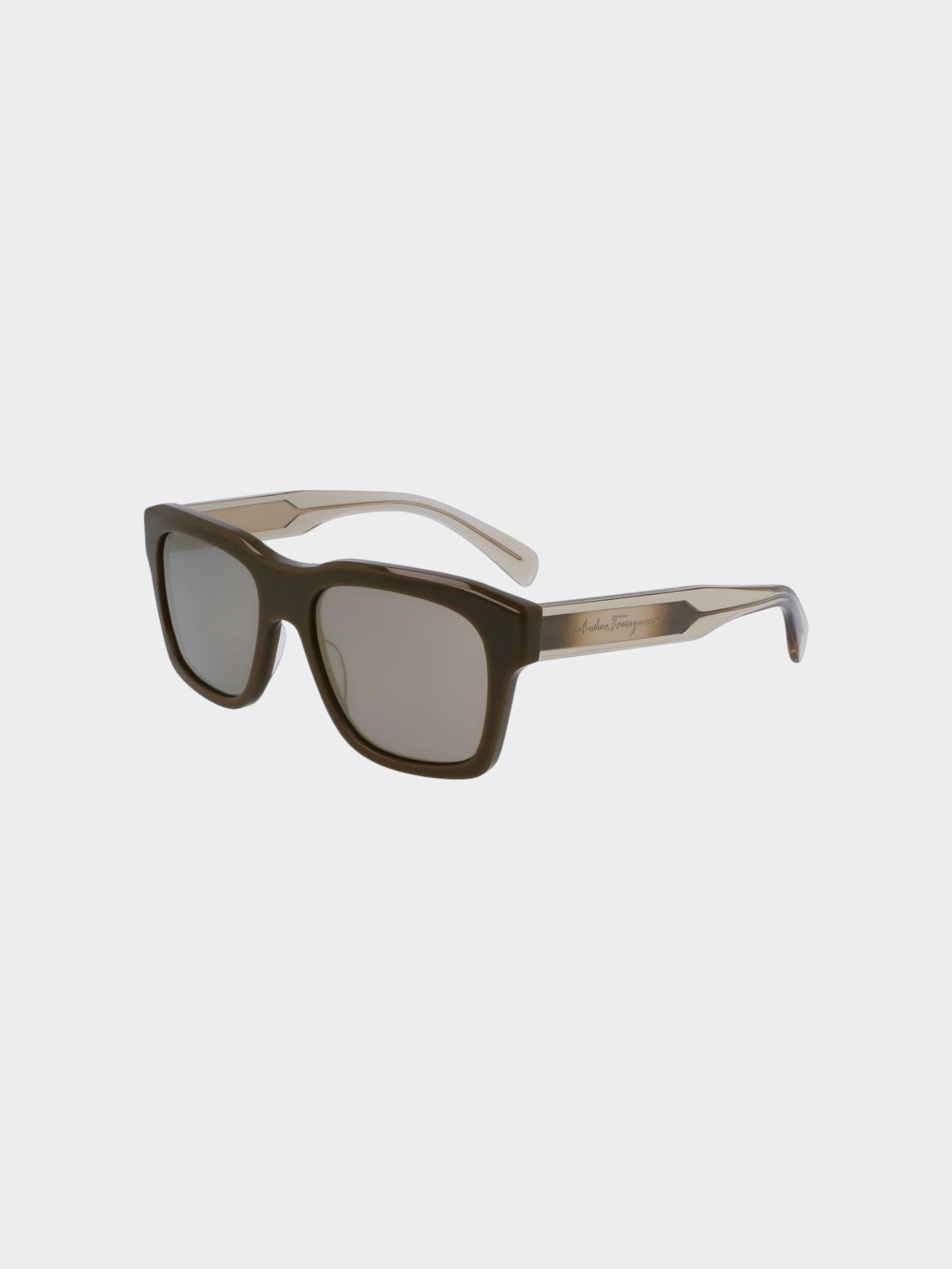 Ferragamo Bicolor Acetate Sunglasses