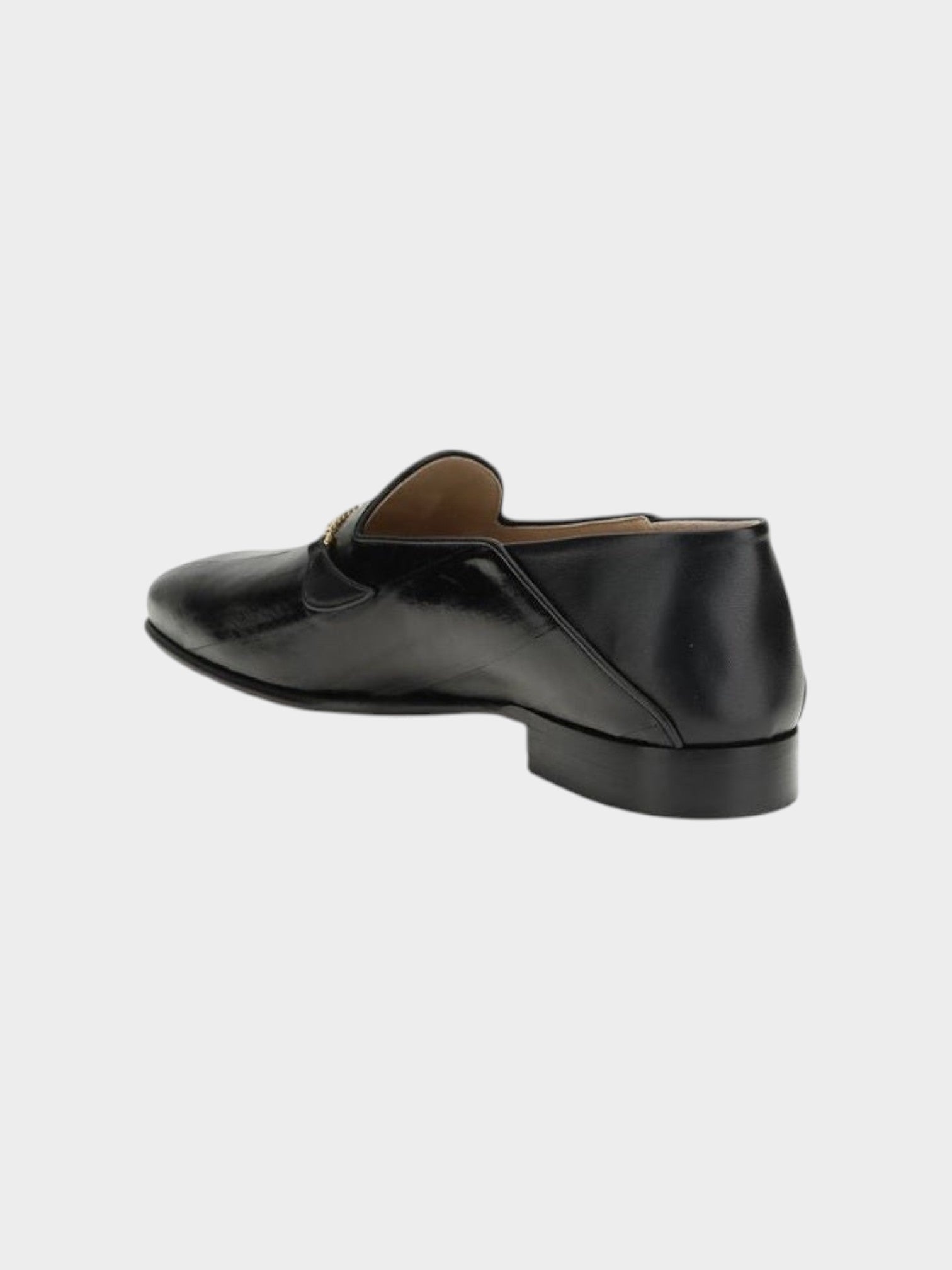 Valentino Garavani Black Calf Leather Bos Taurus Slip-On Loafers-thumbmail-3