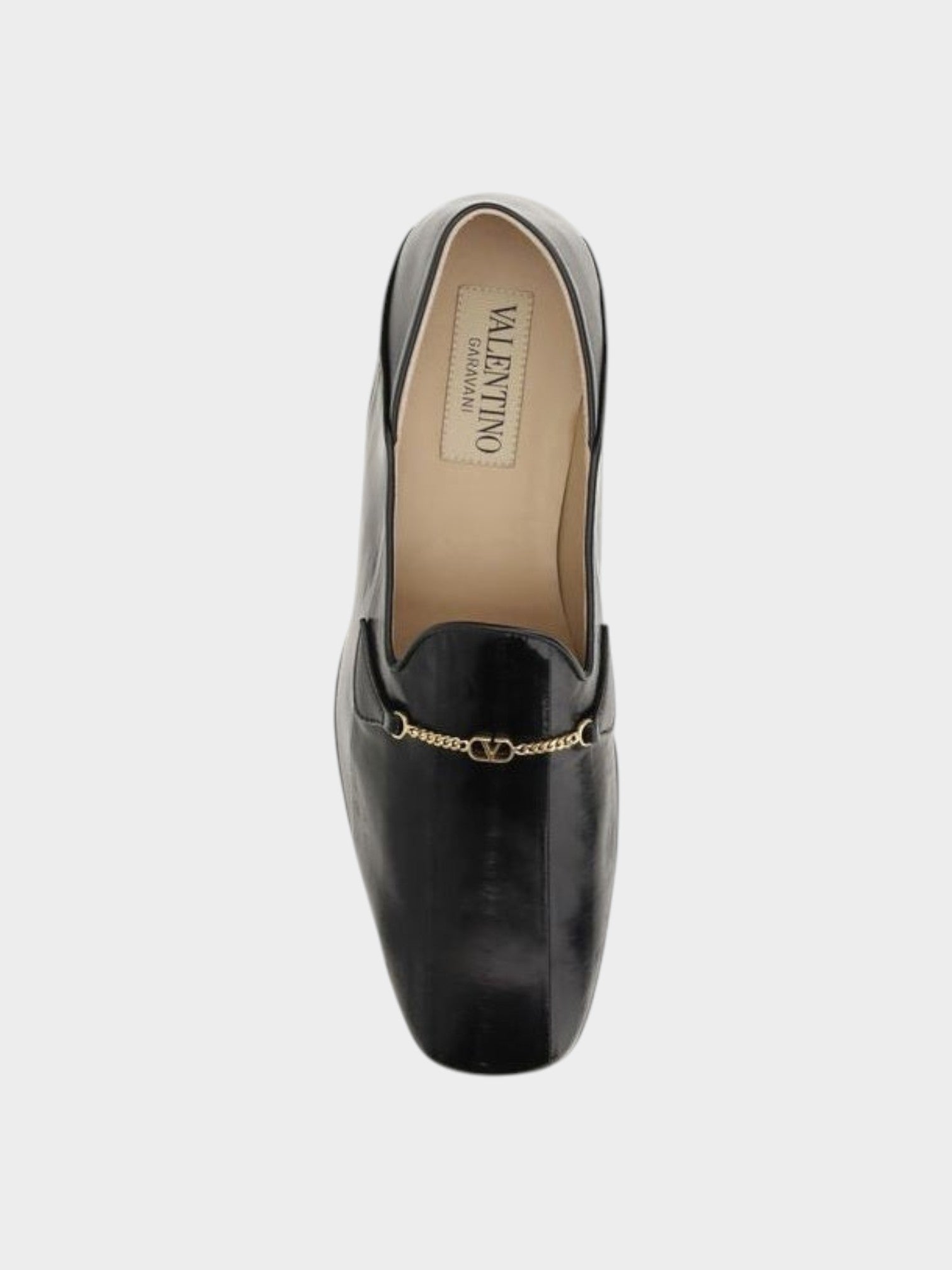 Valentino Garavani Black Calf Leather Bos Taurus Slip-On Loafers-thumbmail-4
