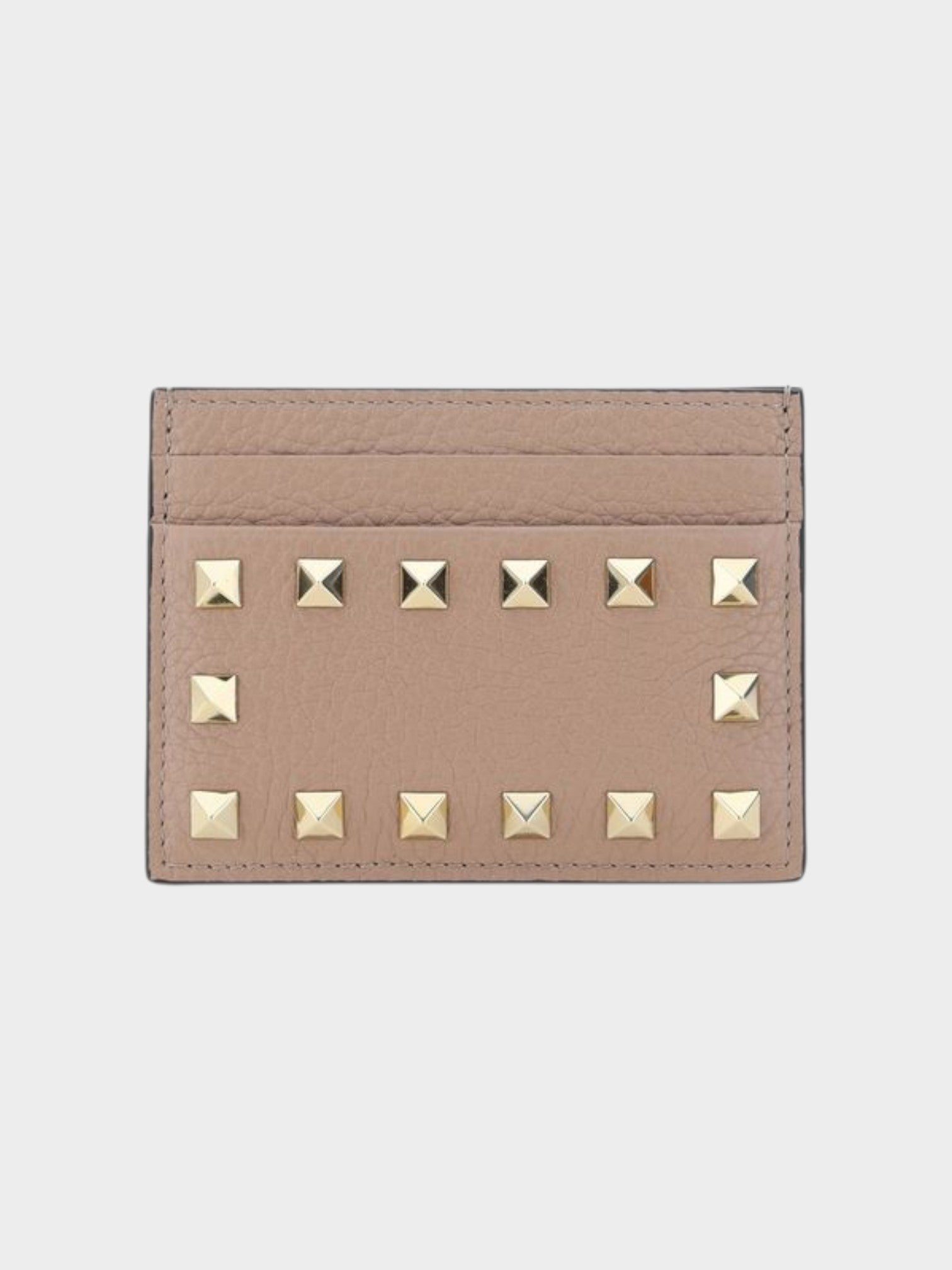 Valentino Garavani Beige Calf Leather Bos Taurus Wallet