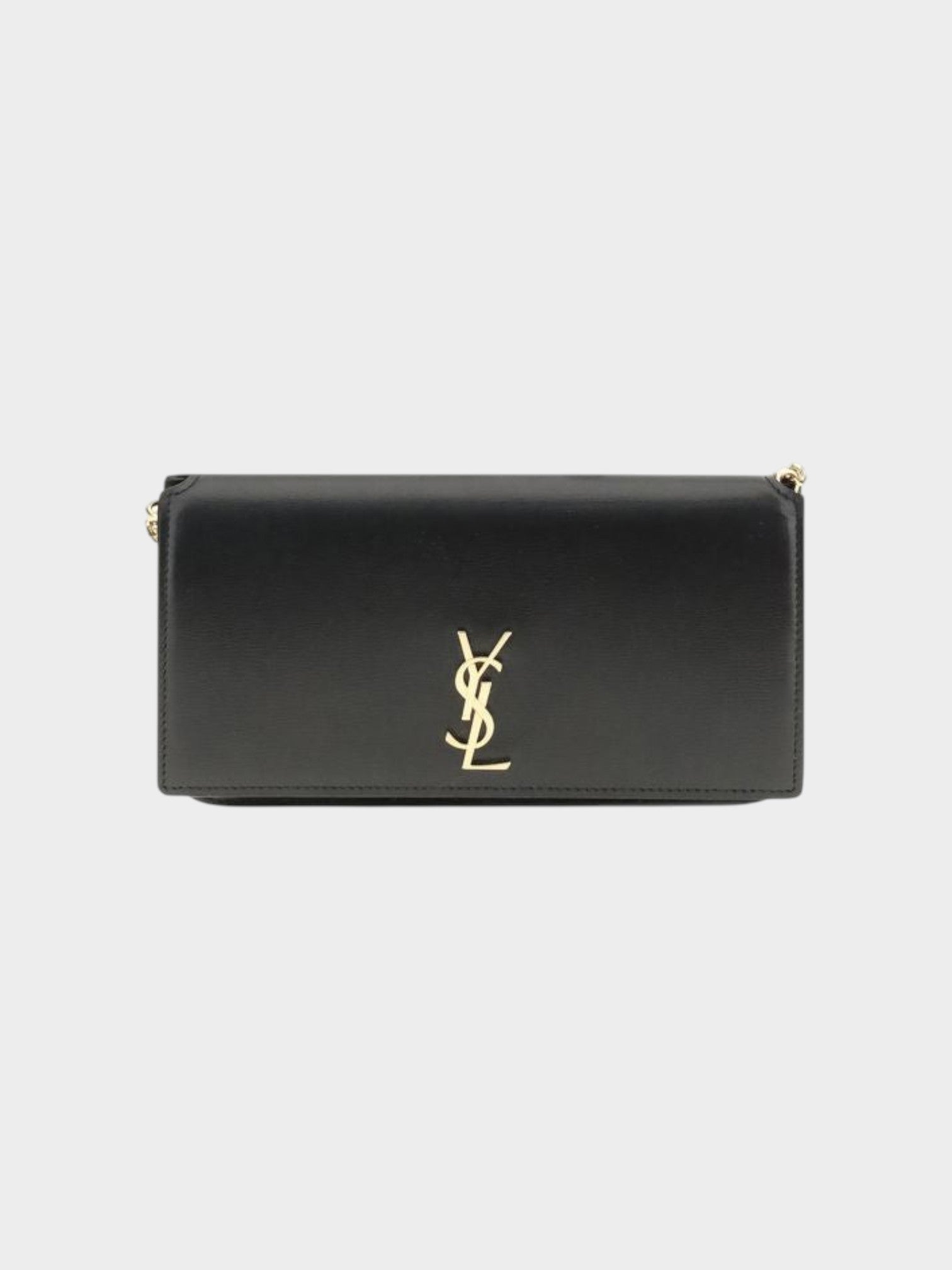 Saint Laurent Black Calf Leather Bos Taurus Shoulder Bag