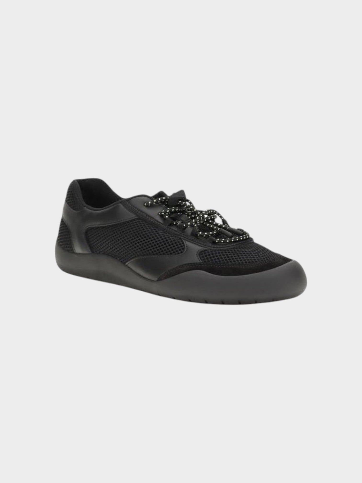 Prada Black Polyester Athletic Sneakers-thumbmail-2