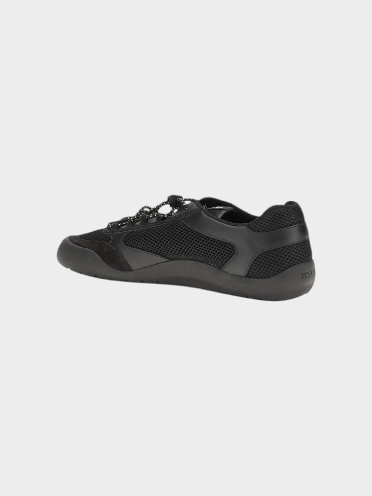 Prada Black Polyester Athletic Sneakers-thumbmail-3