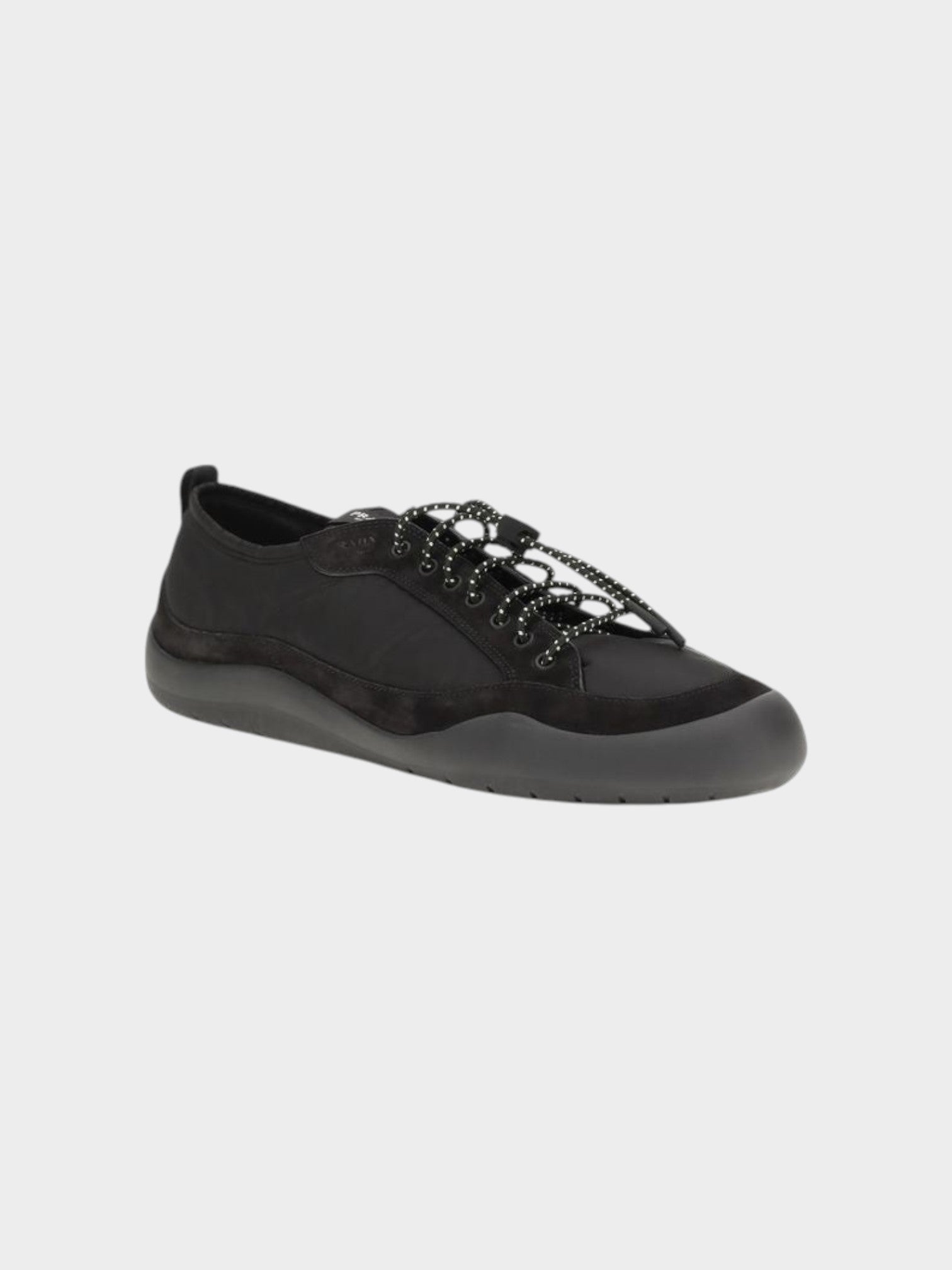Prada Black Recycled Polyamide Athletic Sneakers-thumbmail-2