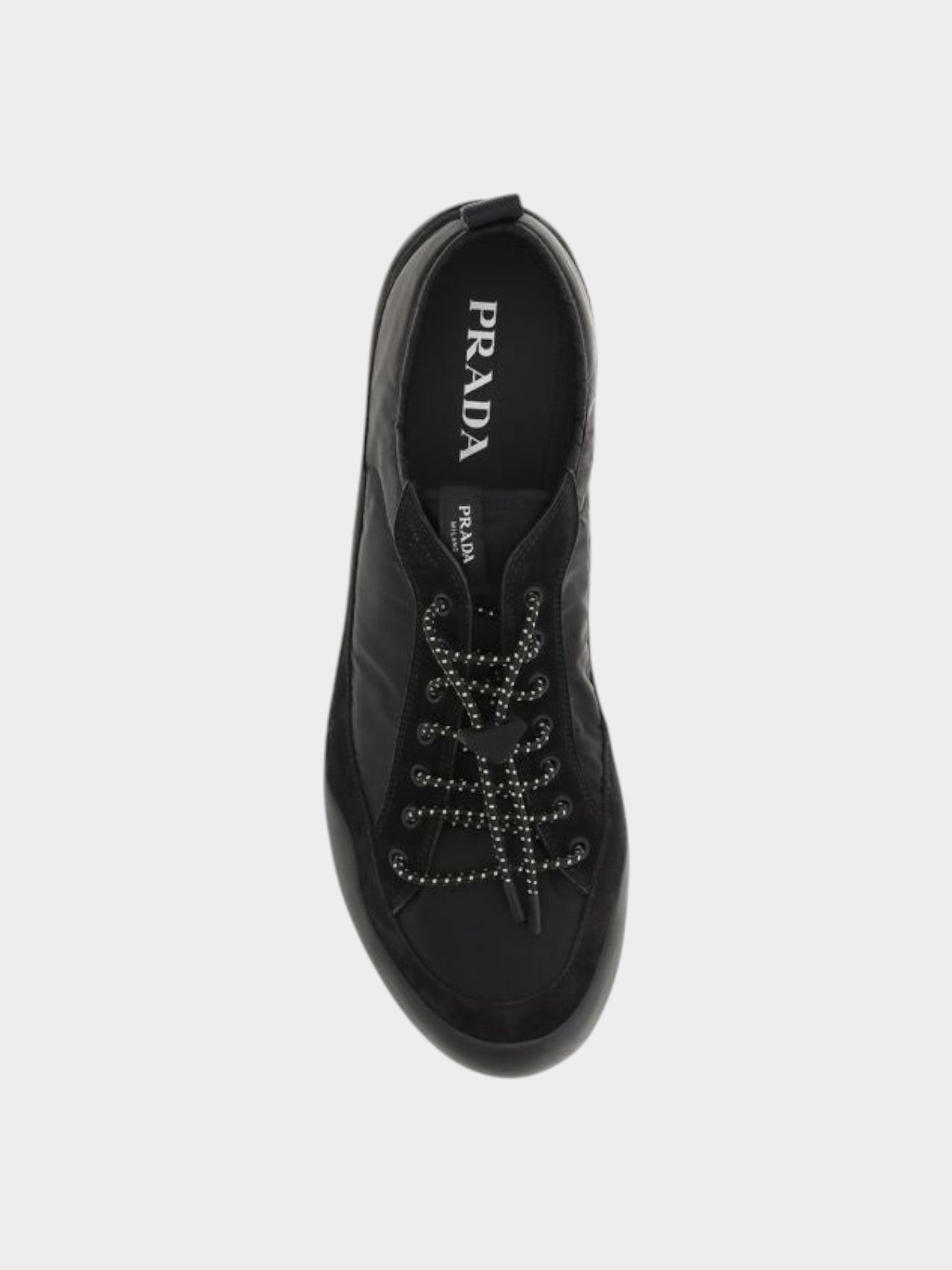 Prada Black Recycled Polyamide Athletic Sneakers-thumbmail-4