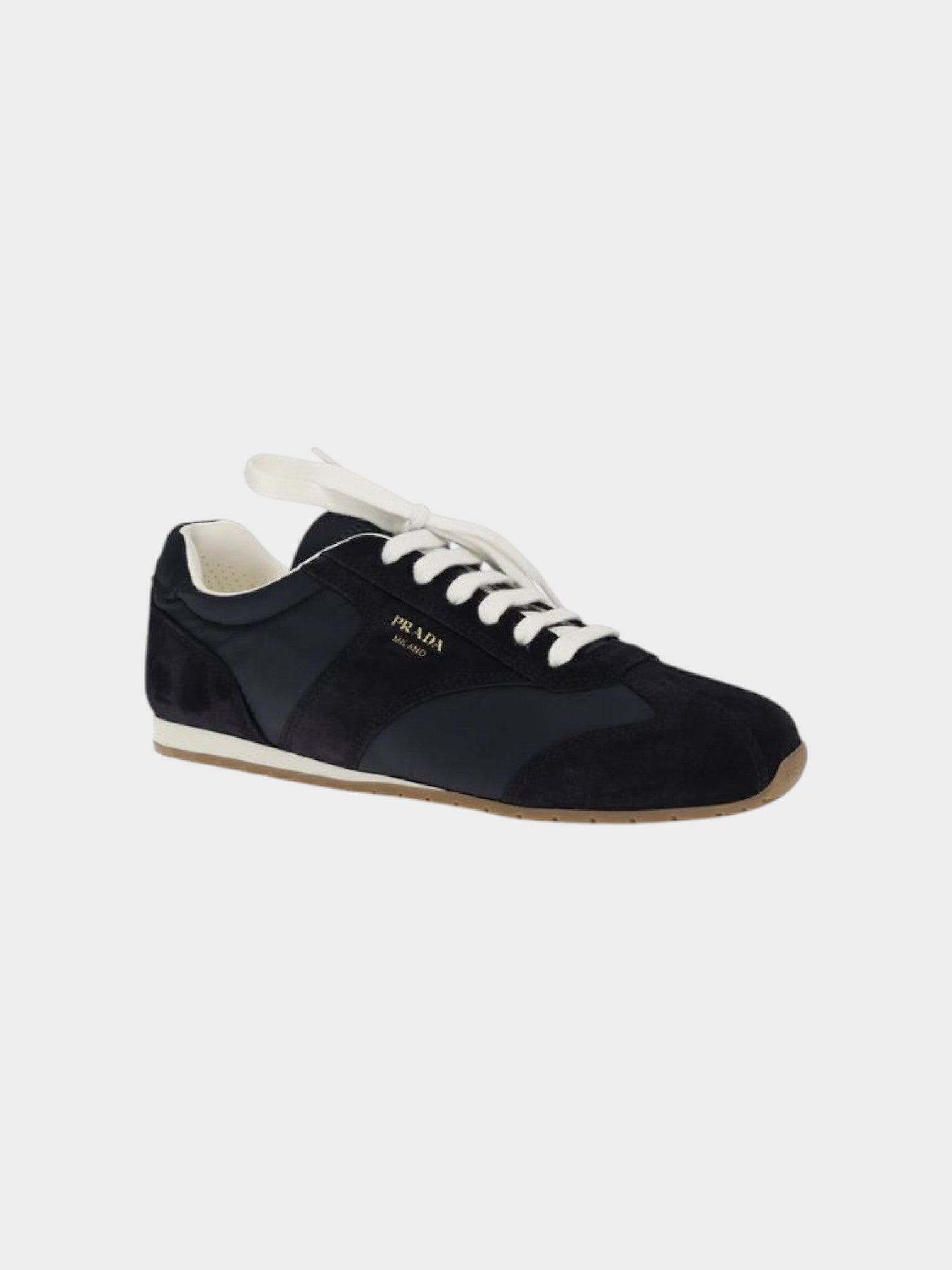 Prada Blue Calf Leather Bos Taurus Athletic Sneakers-thumbmail-2