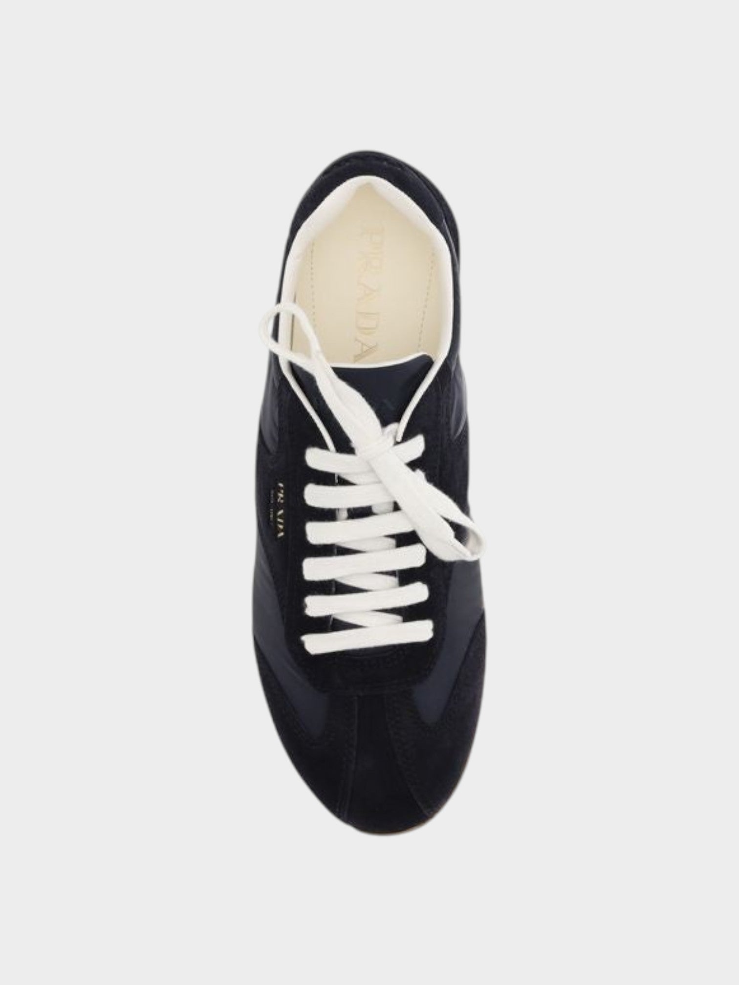 Prada Blue Calf Leather Bos Taurus Athletic Sneakers-thumbmail-4