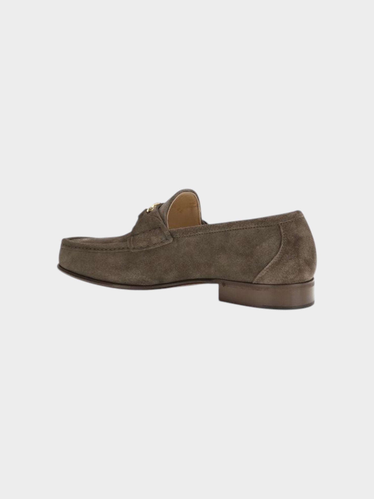 Valentino Garavani Brown Calf Leather Bos Taurus Slip-On Loafers-thumbmail-3