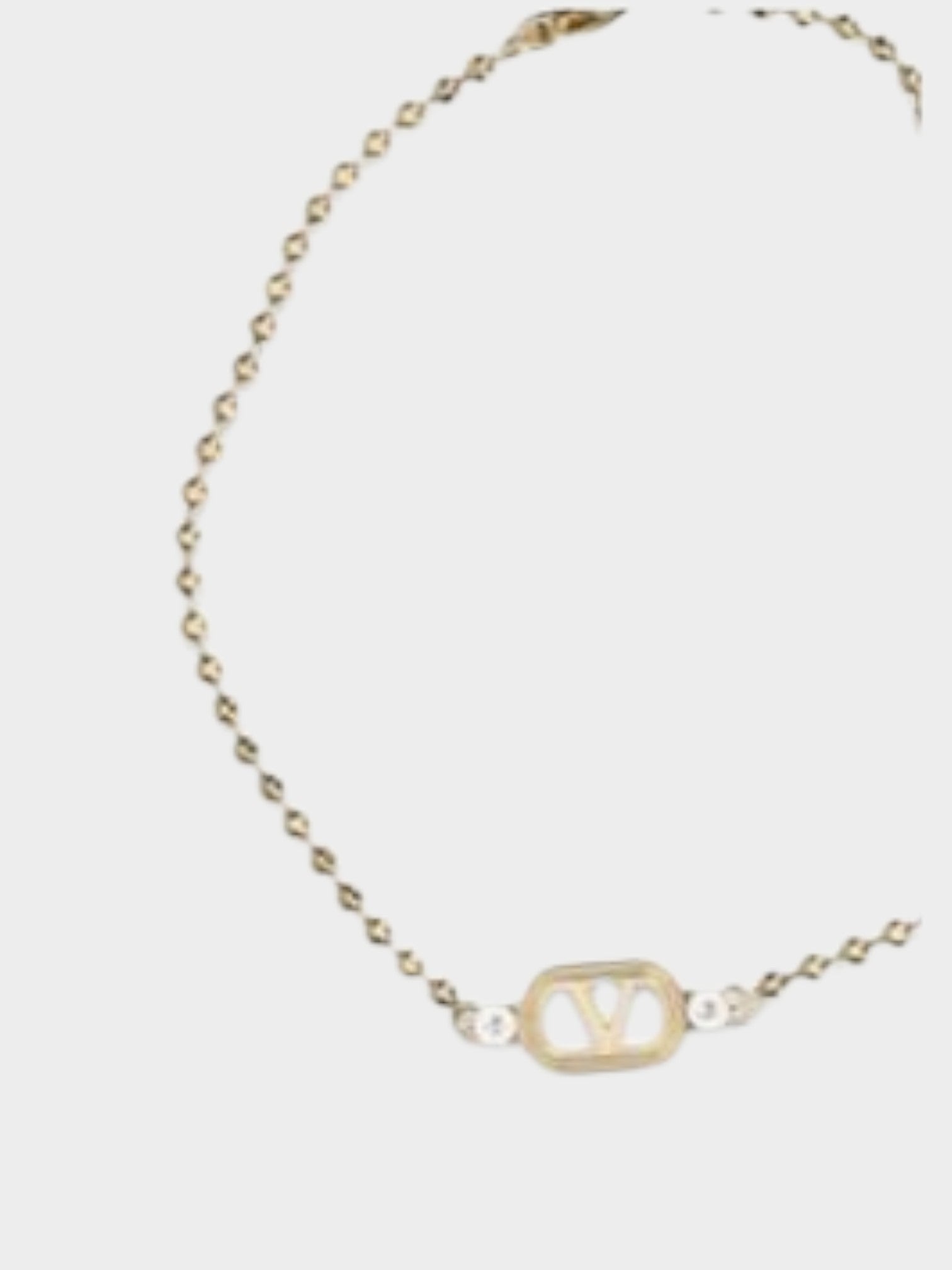 Valentino Garavani Gold Brass Bracelet-thumbmail-3