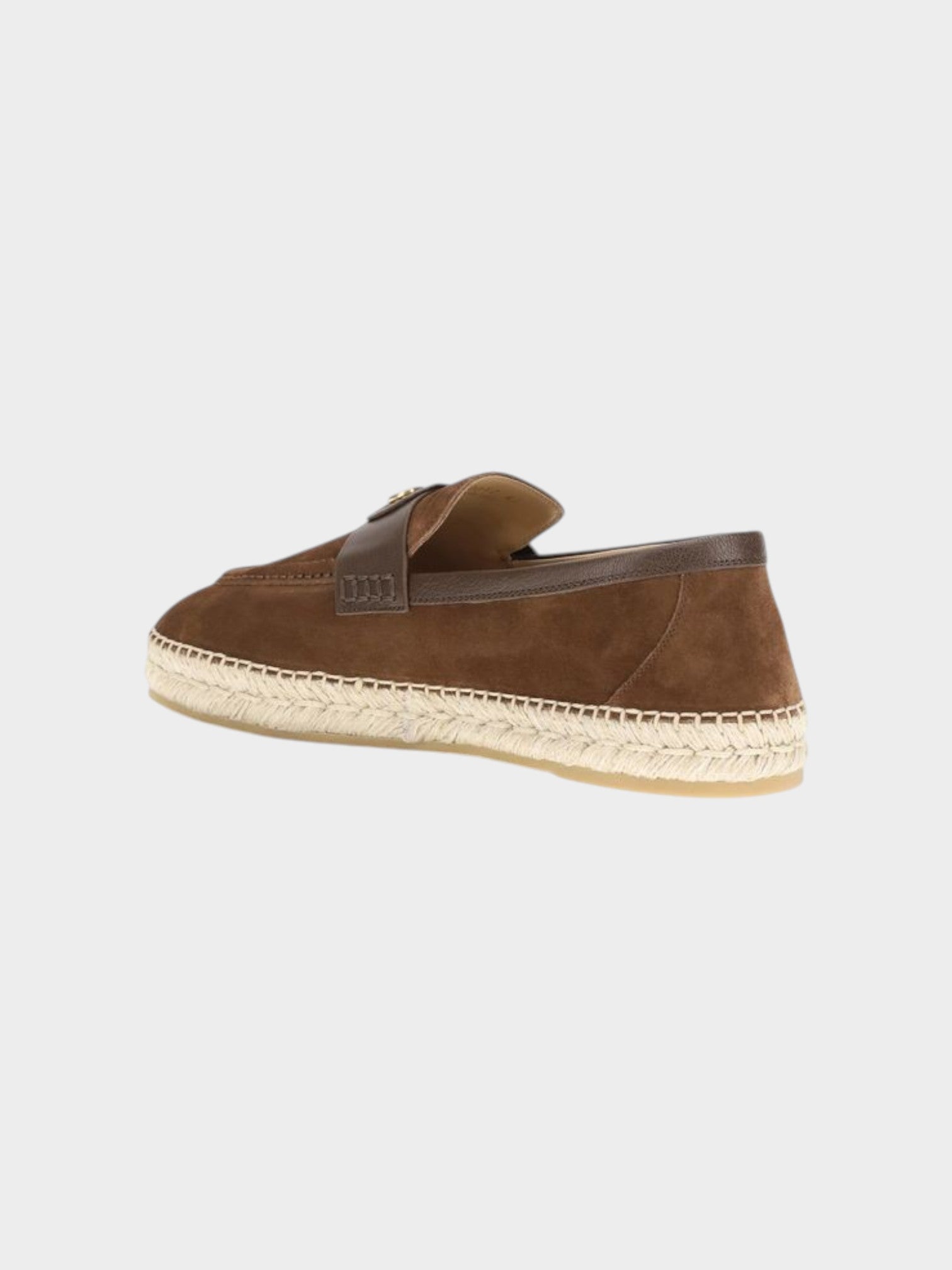 Valentino Garavani Brown Calf Leather Bos Taurus Espadrilles-thumbmail-3