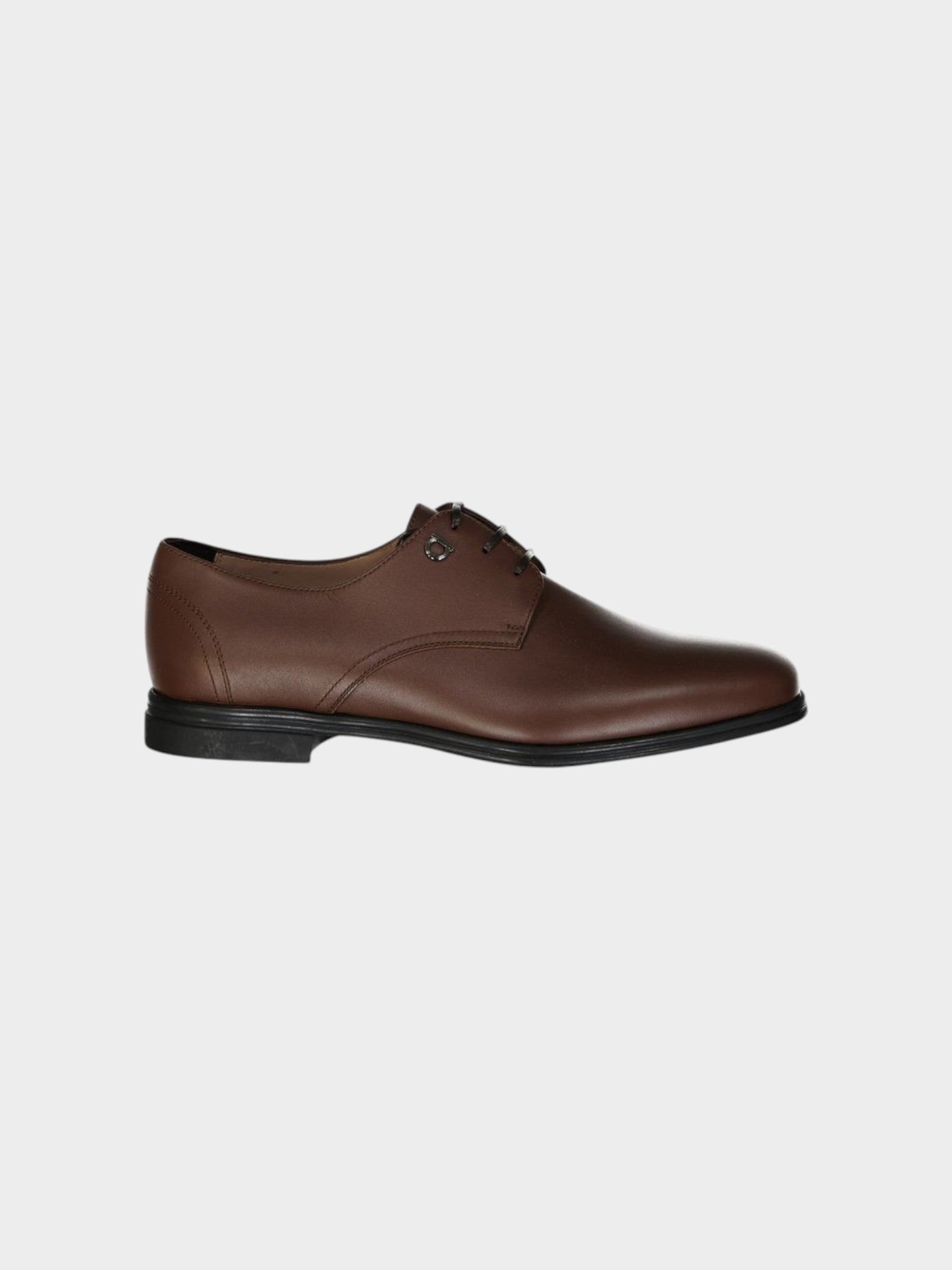 Salvatore Ferragamo Brown Leather Oxfords And Derbies