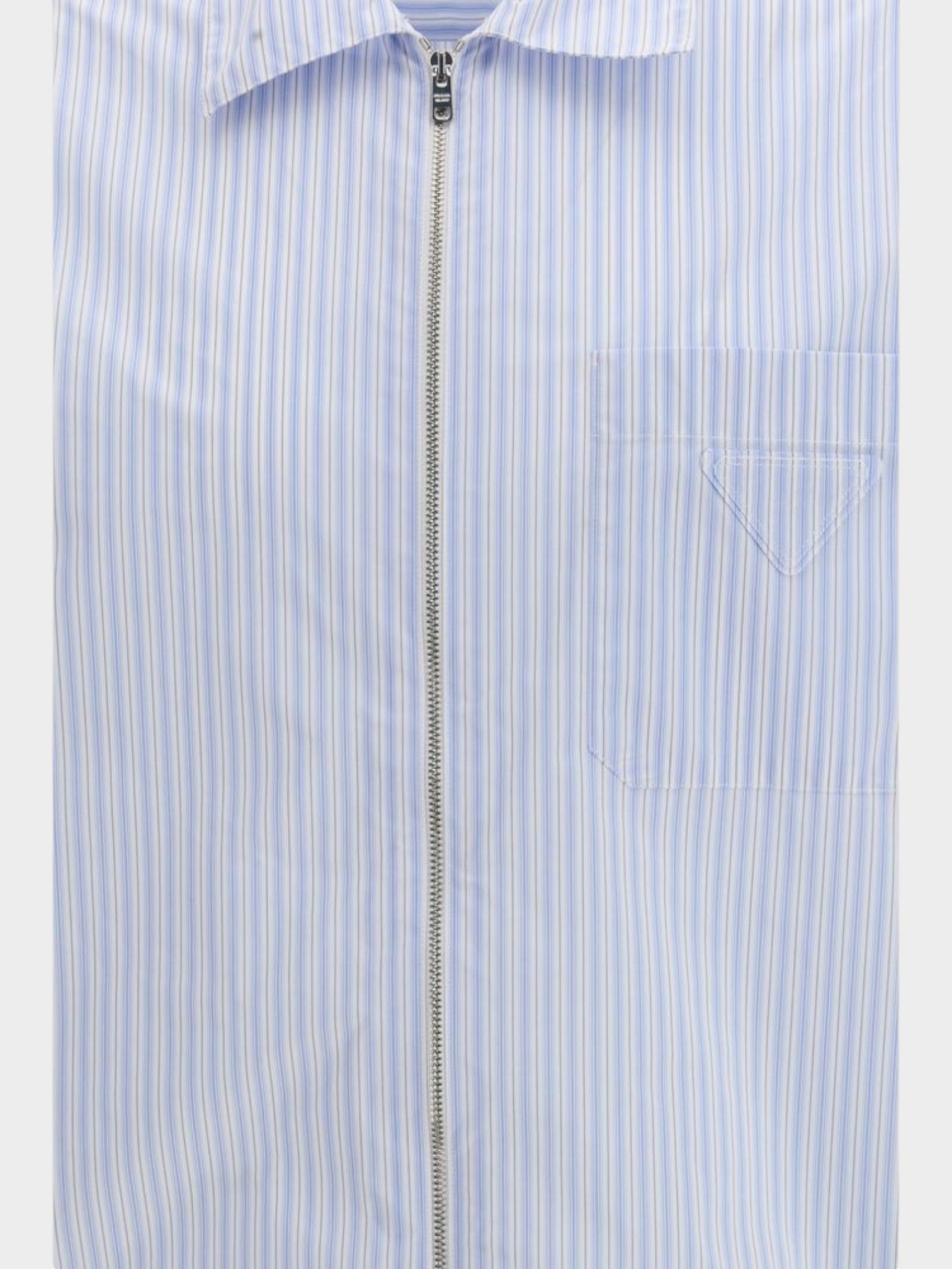 Prada Blue Polyamide Pattern Shirt-thumbmail-3