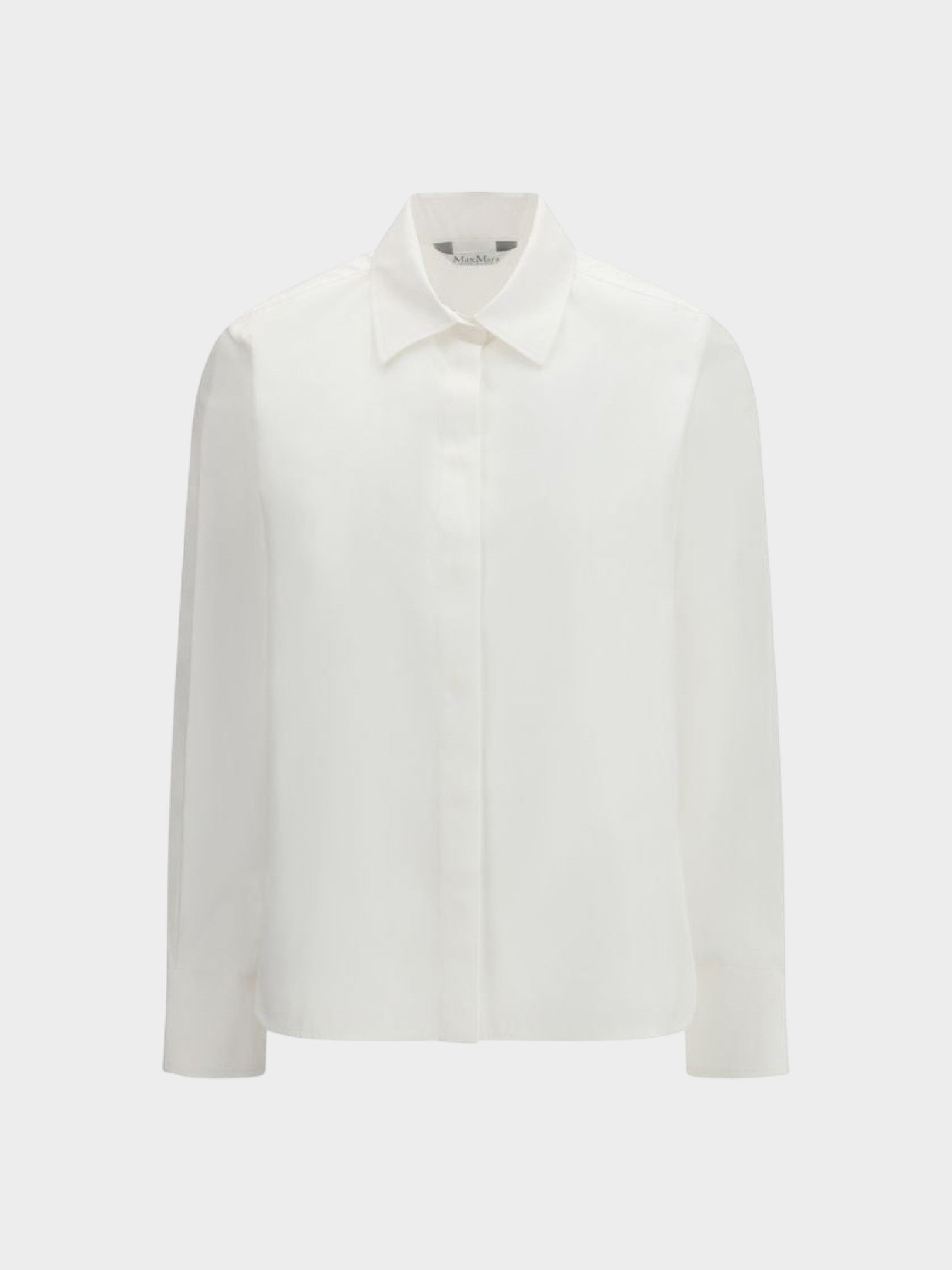Max Mara White Cotton Dress Shirt