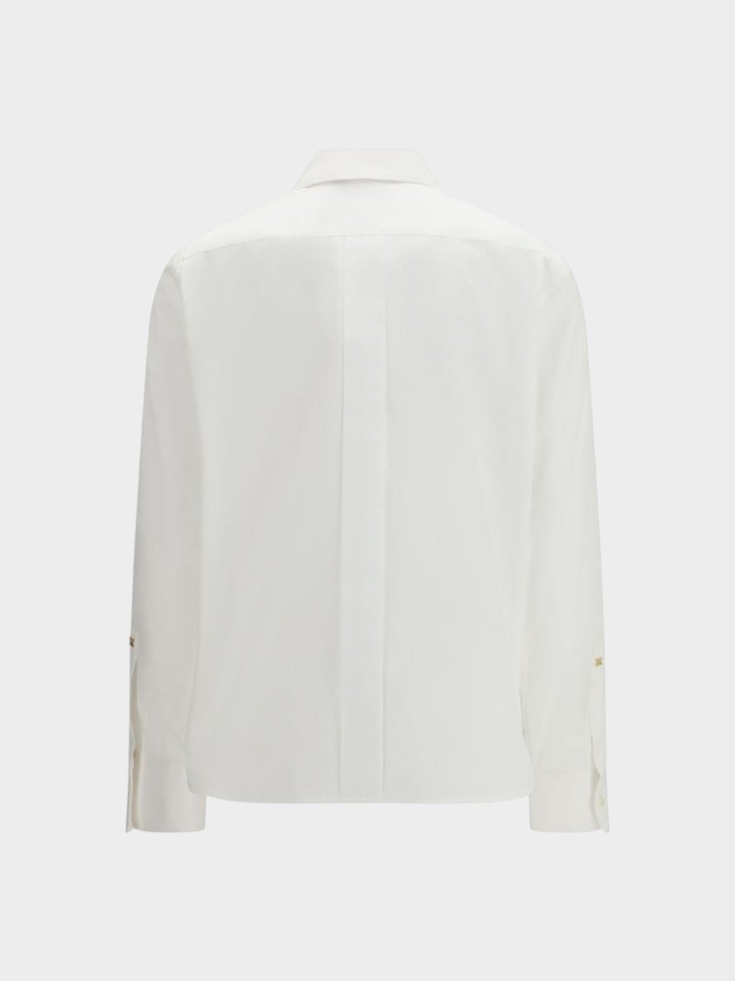 Max Mara White Cotton Dress Shirt-thumbmail-2