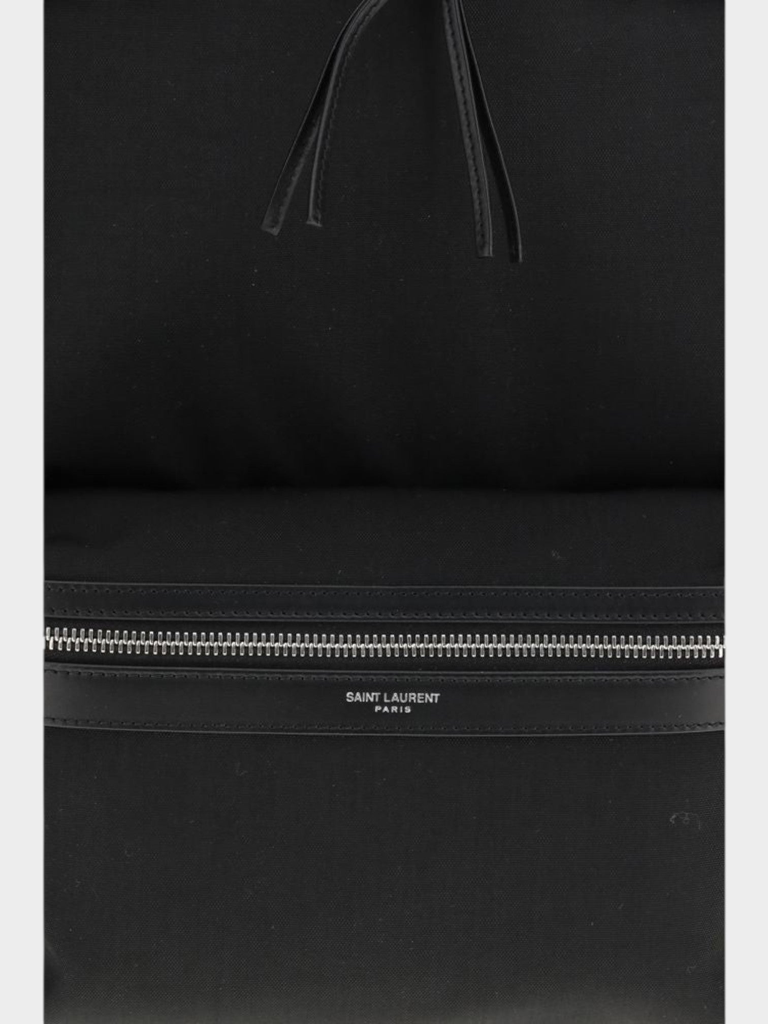 Saint Laurent Black Fabric Backpack-thumbmail-3