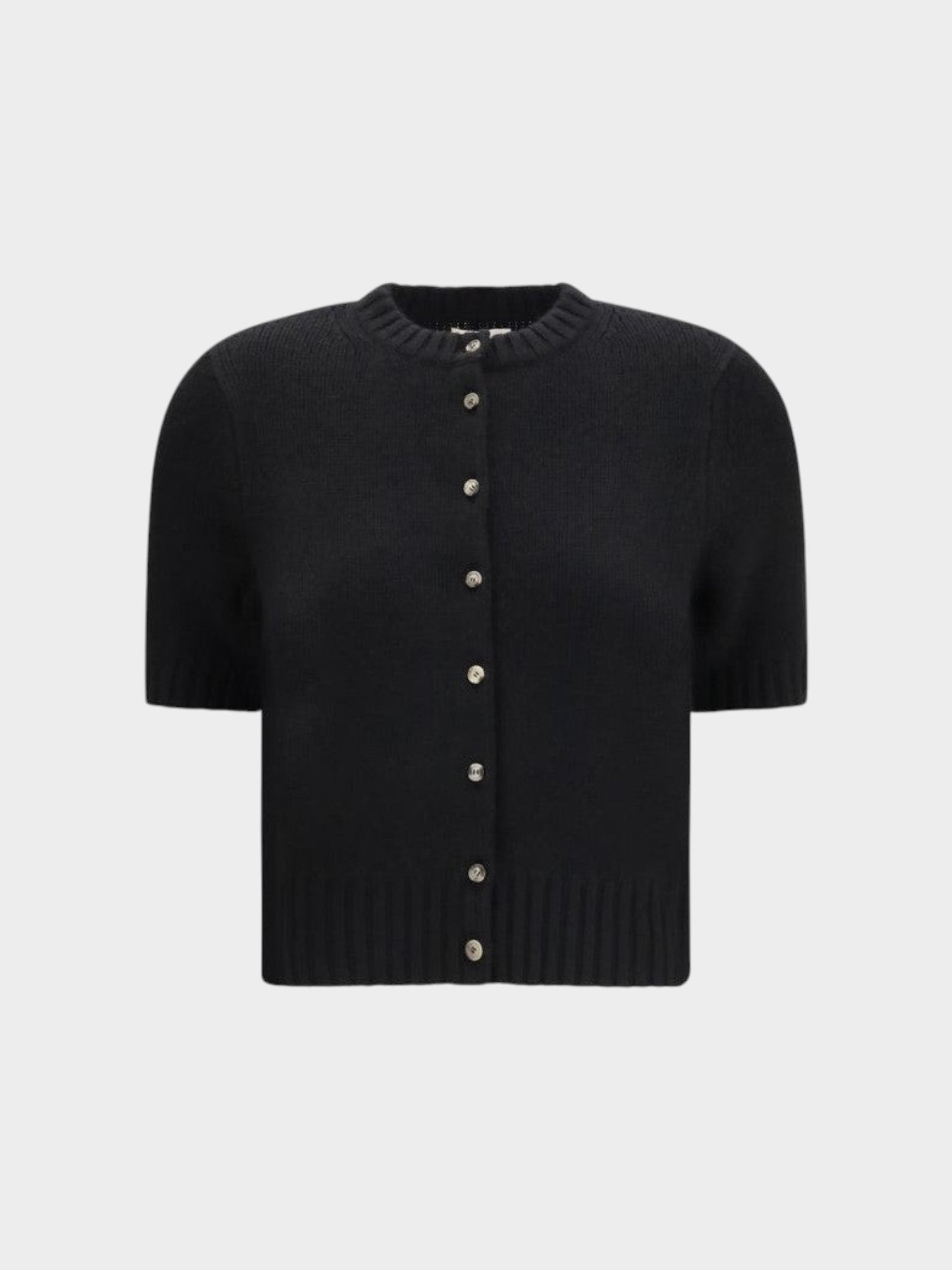 Khaite Black Cashmere Cardigan