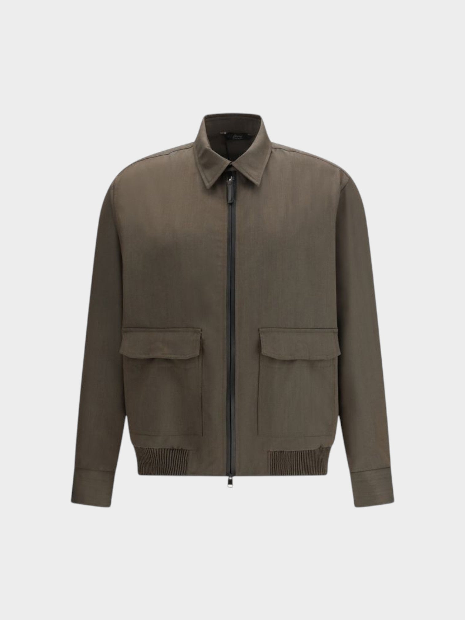Brioni Bicolor Wool Coat