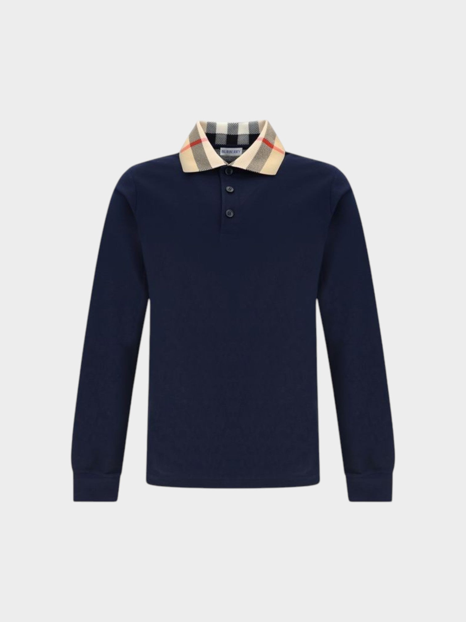 Burberry Blue Cotton Polo Shirt