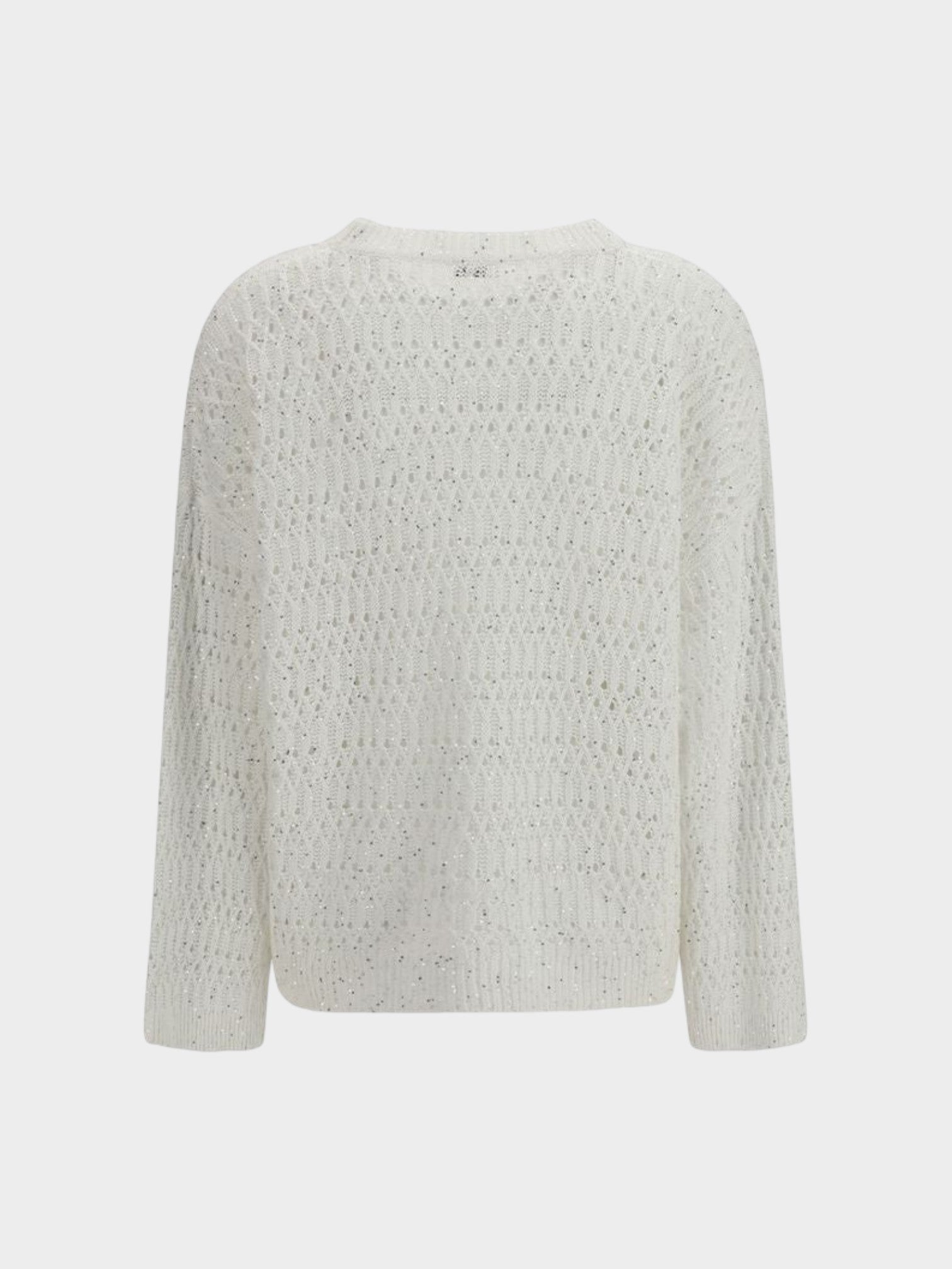 Brunello Cucinelli White Silk Sweatshirt-thumbmail-2