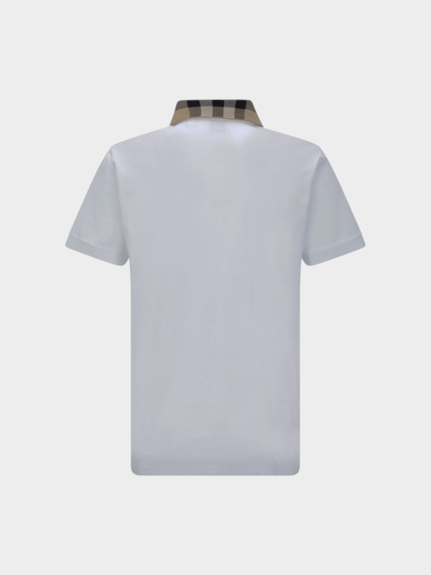 Burberry White Cotton Polo Shirt-thumbmail-2