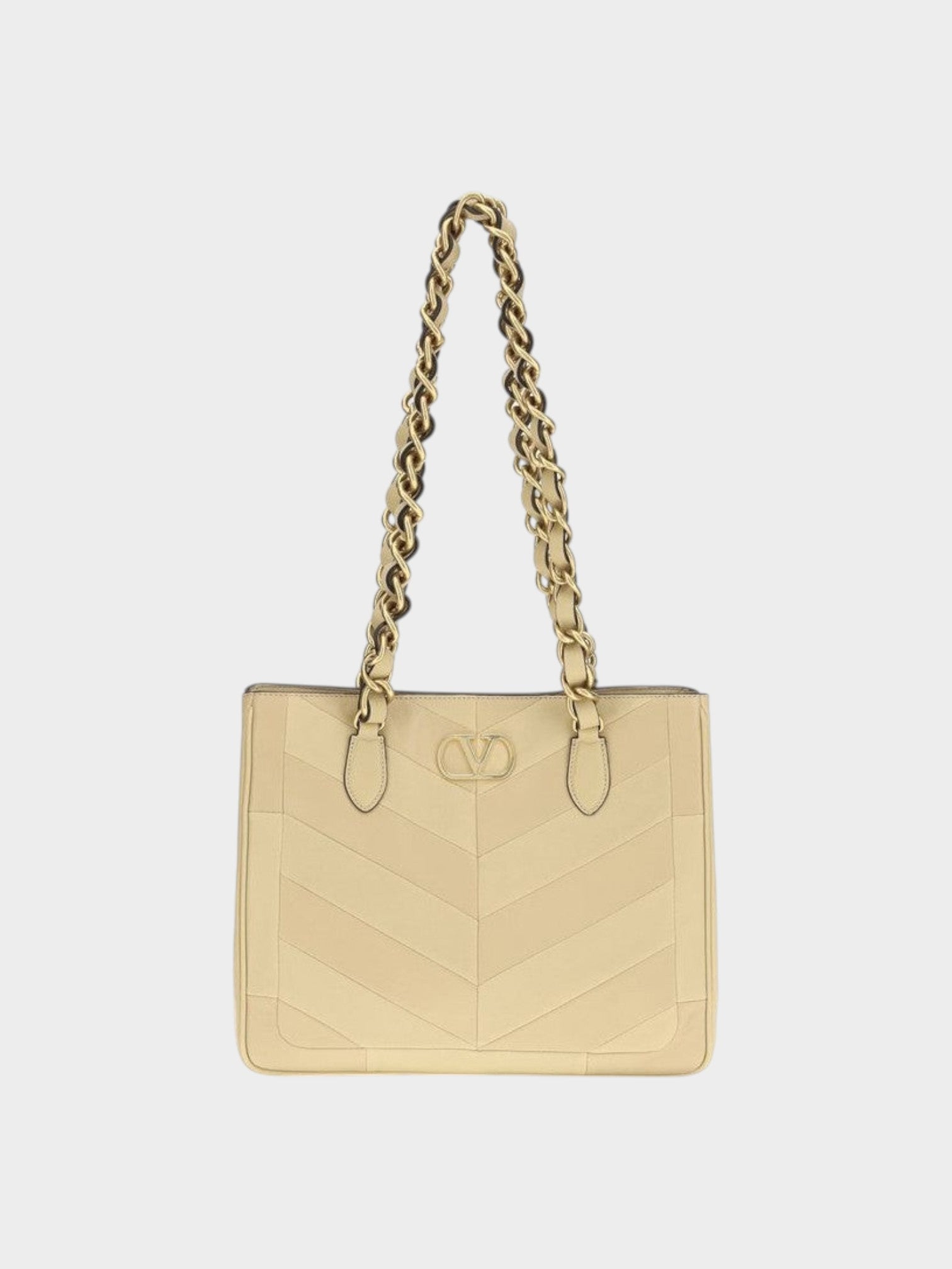 Valentino Garavani Gold Lamb Ovis Aries Aries Shoulder Bag