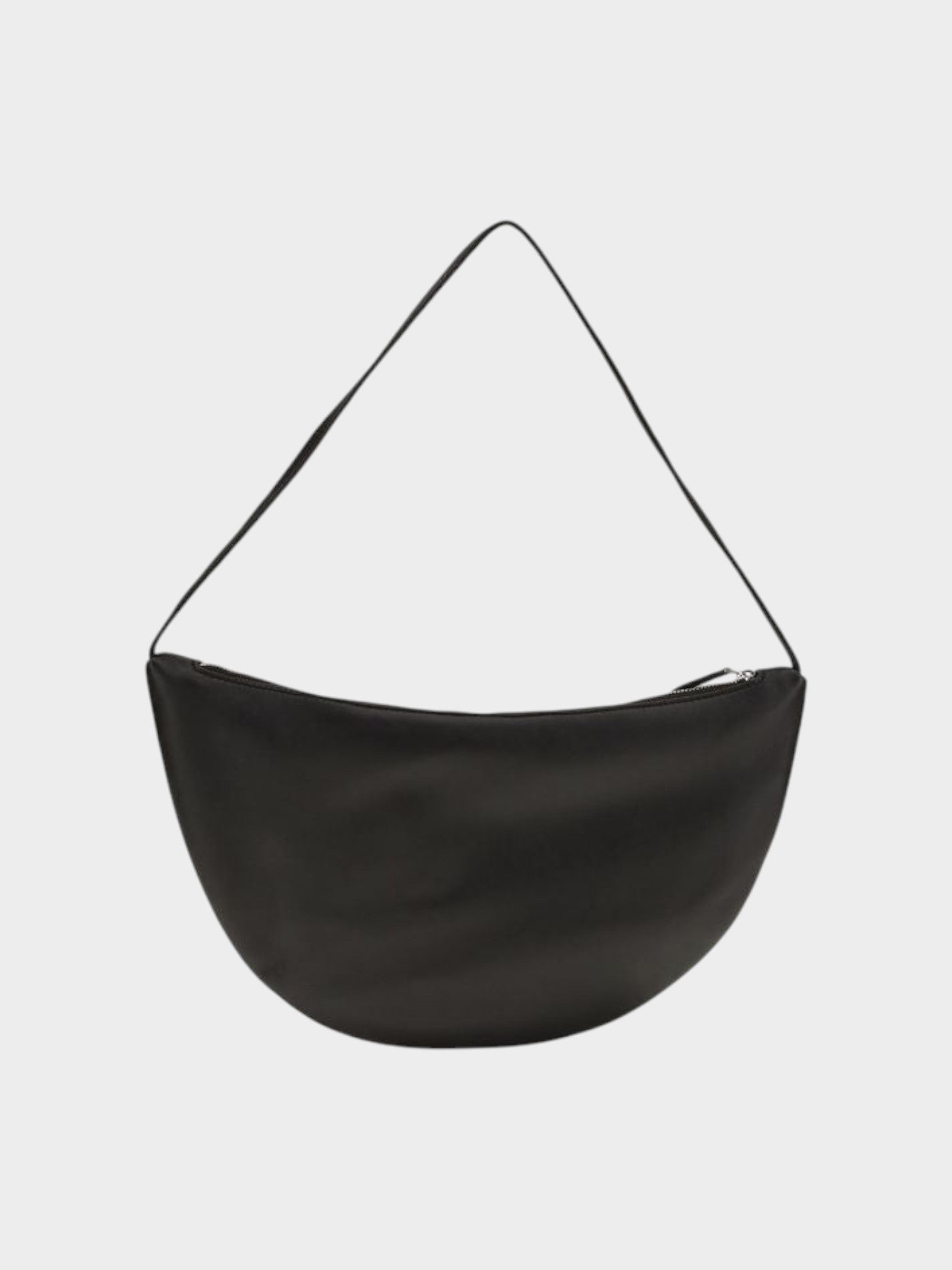 The Row Black Calf Leather Bos Taurus Shoulder Bag