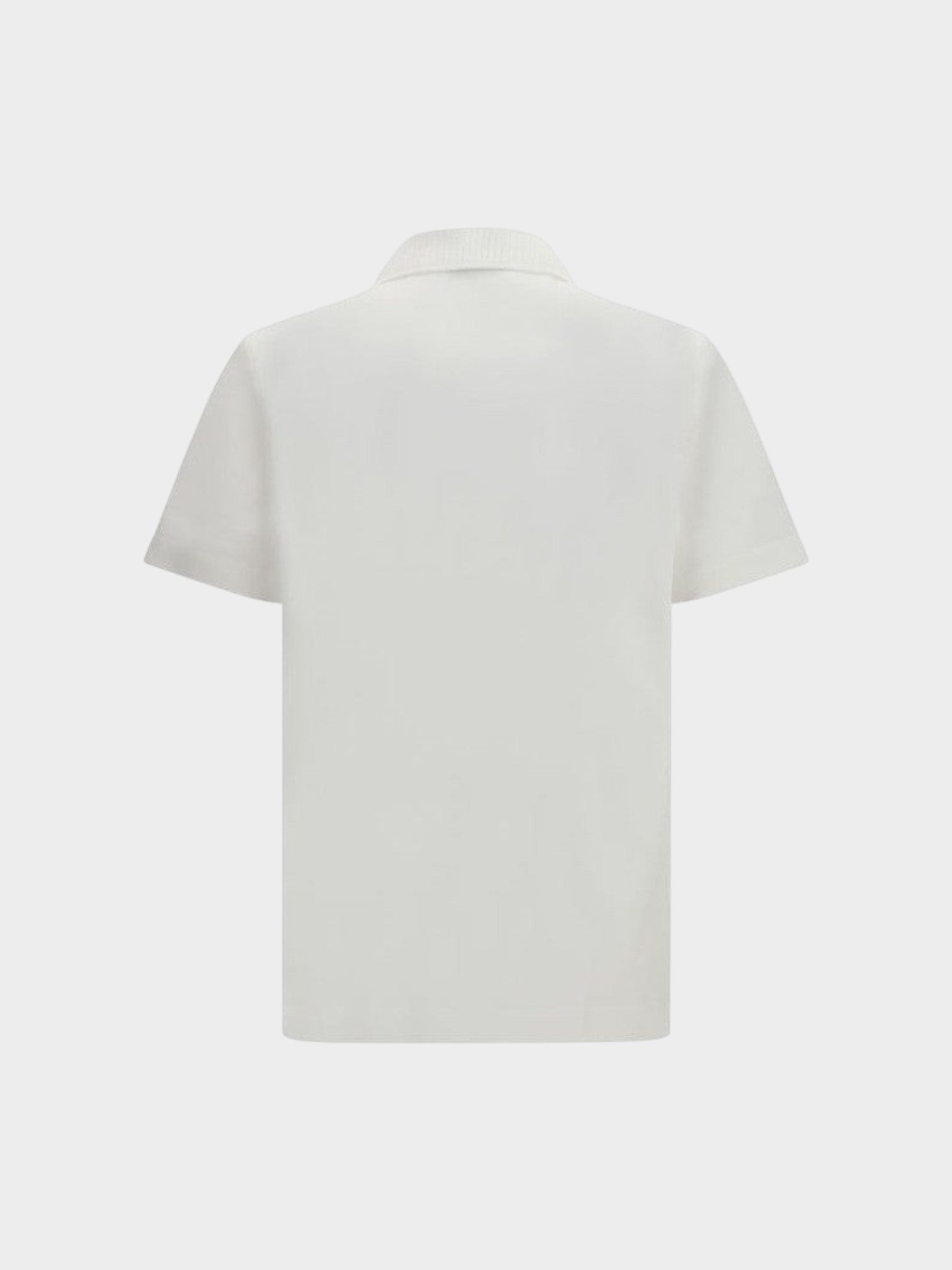 Ferragamo White Cotton Polo Shirt-thumbmail-2