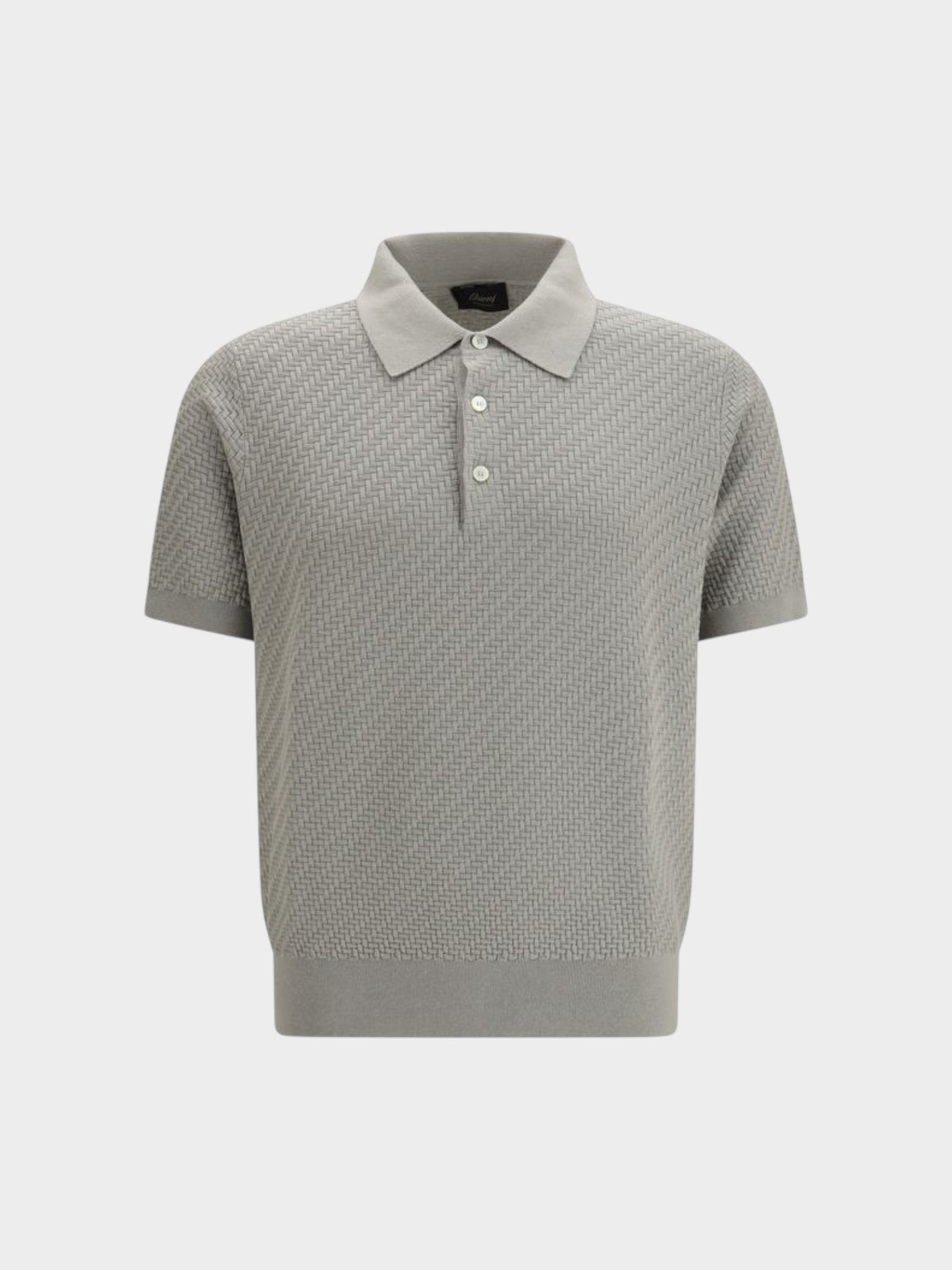 Brioni Beige Cotton Polo Shirt