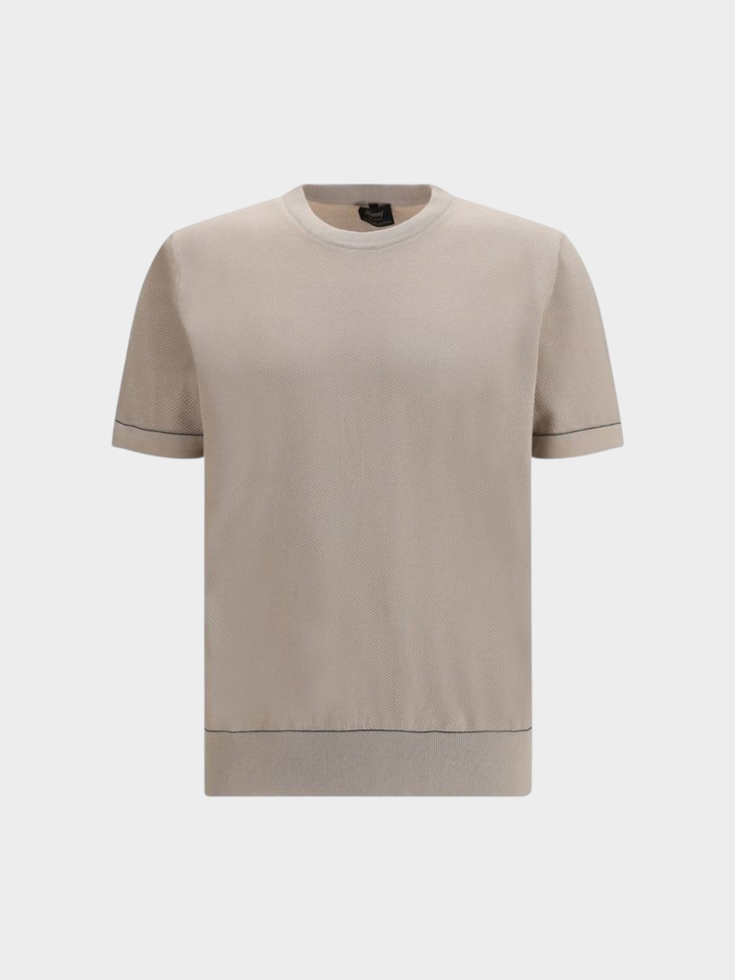 Brioni Beige Cotton T-Shirt