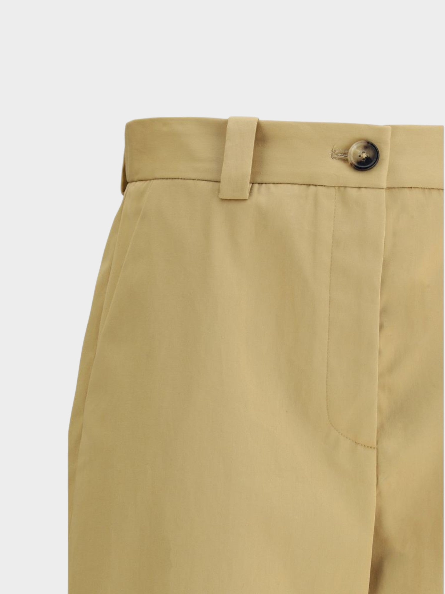 Khaite Beige Cotton Casual Pants-thumbmail-3
