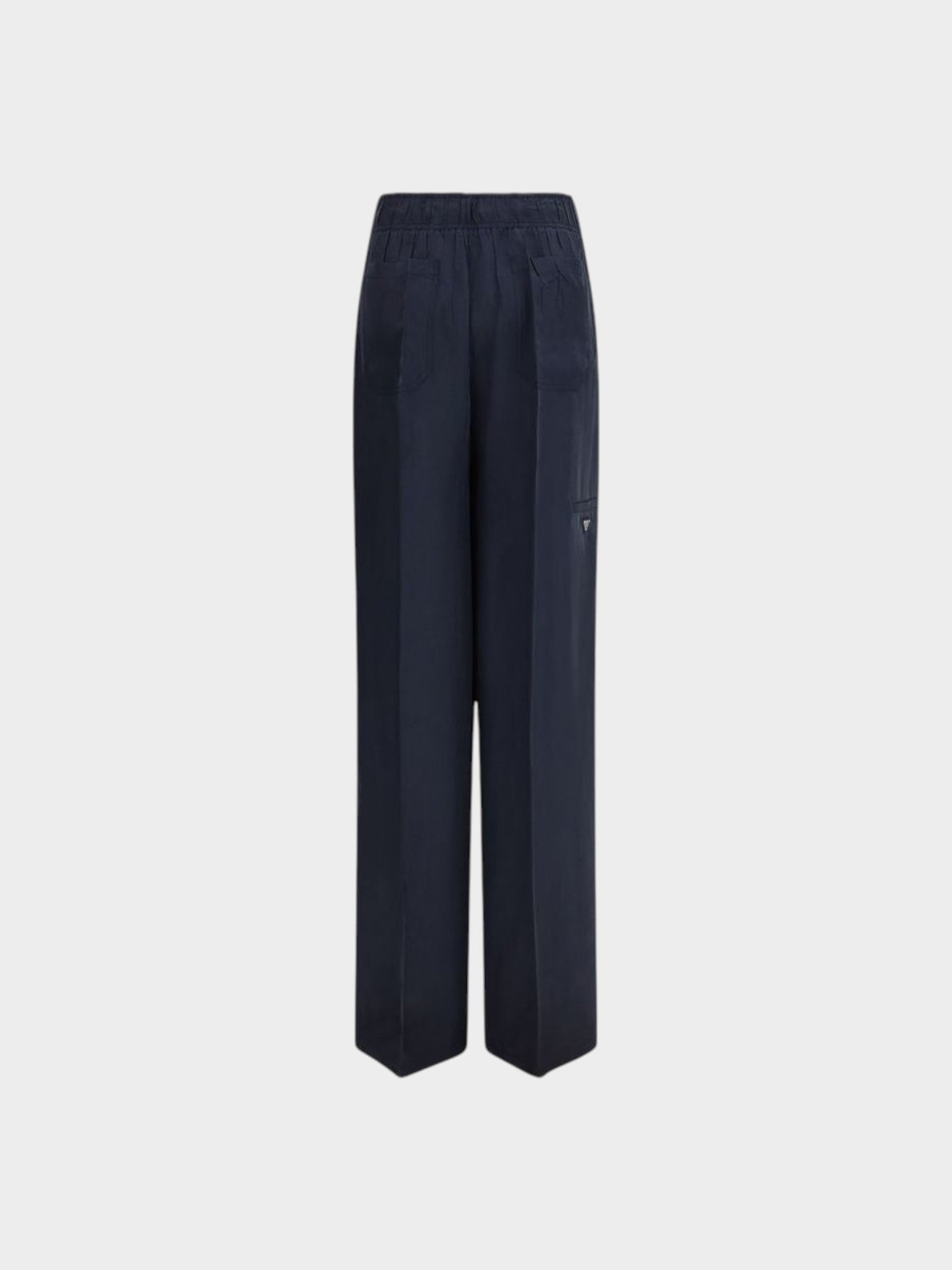 Prada Blue Silk Casual Pants-thumbmail-2