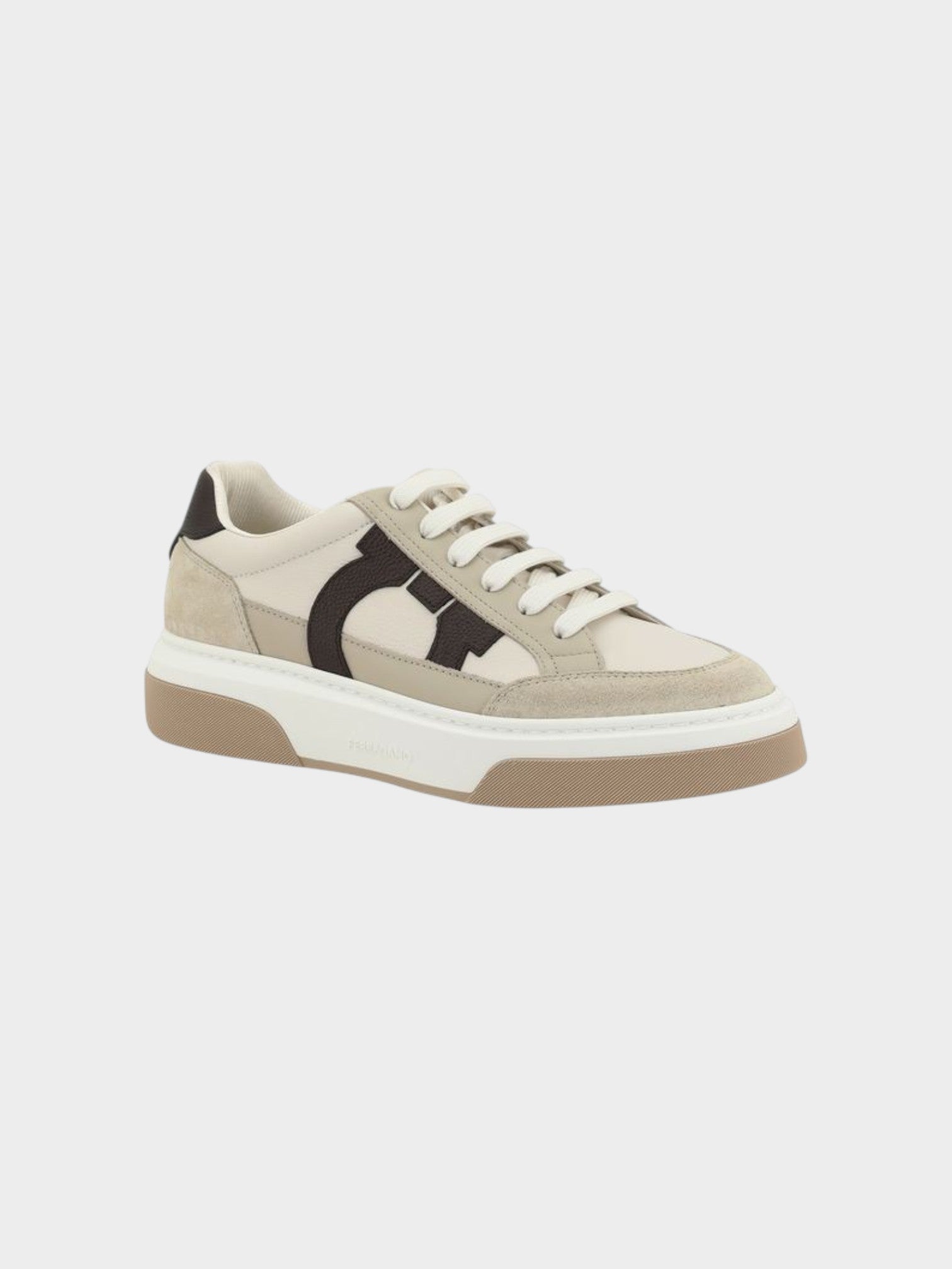 Ferragamo Multicolor Calf Leather Bos Taurus Platform Sneakers-thumbmail-2