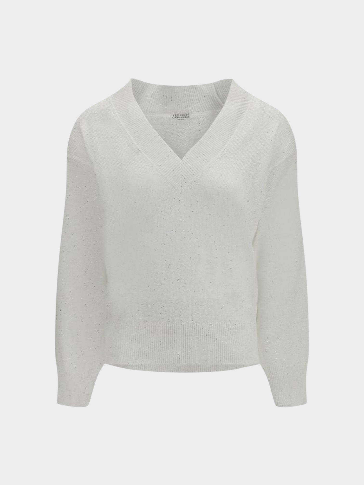 Brunello Cucinelli White Linen T-Shirt