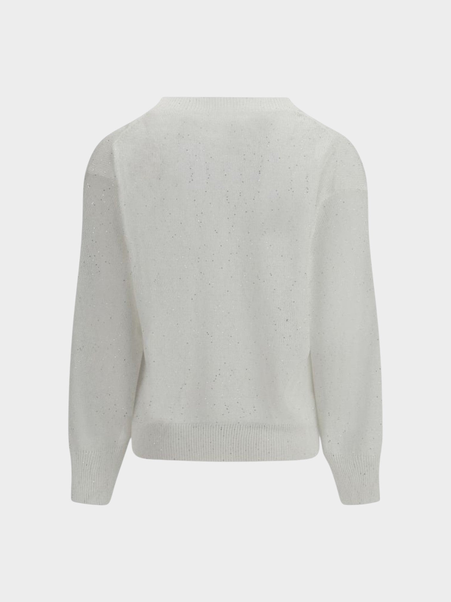 Brunello Cucinelli White Linen T-Shirt-thumbmail-2