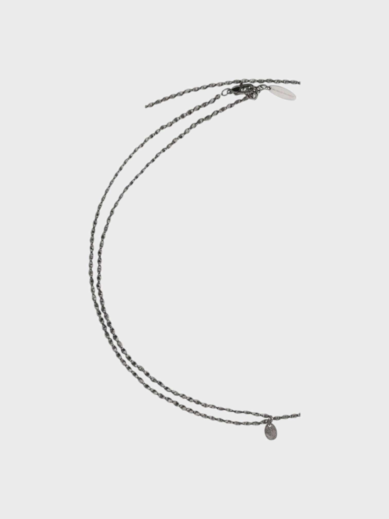 Brunello Cucinelli Silver Metal Necklace-thumbmail-3