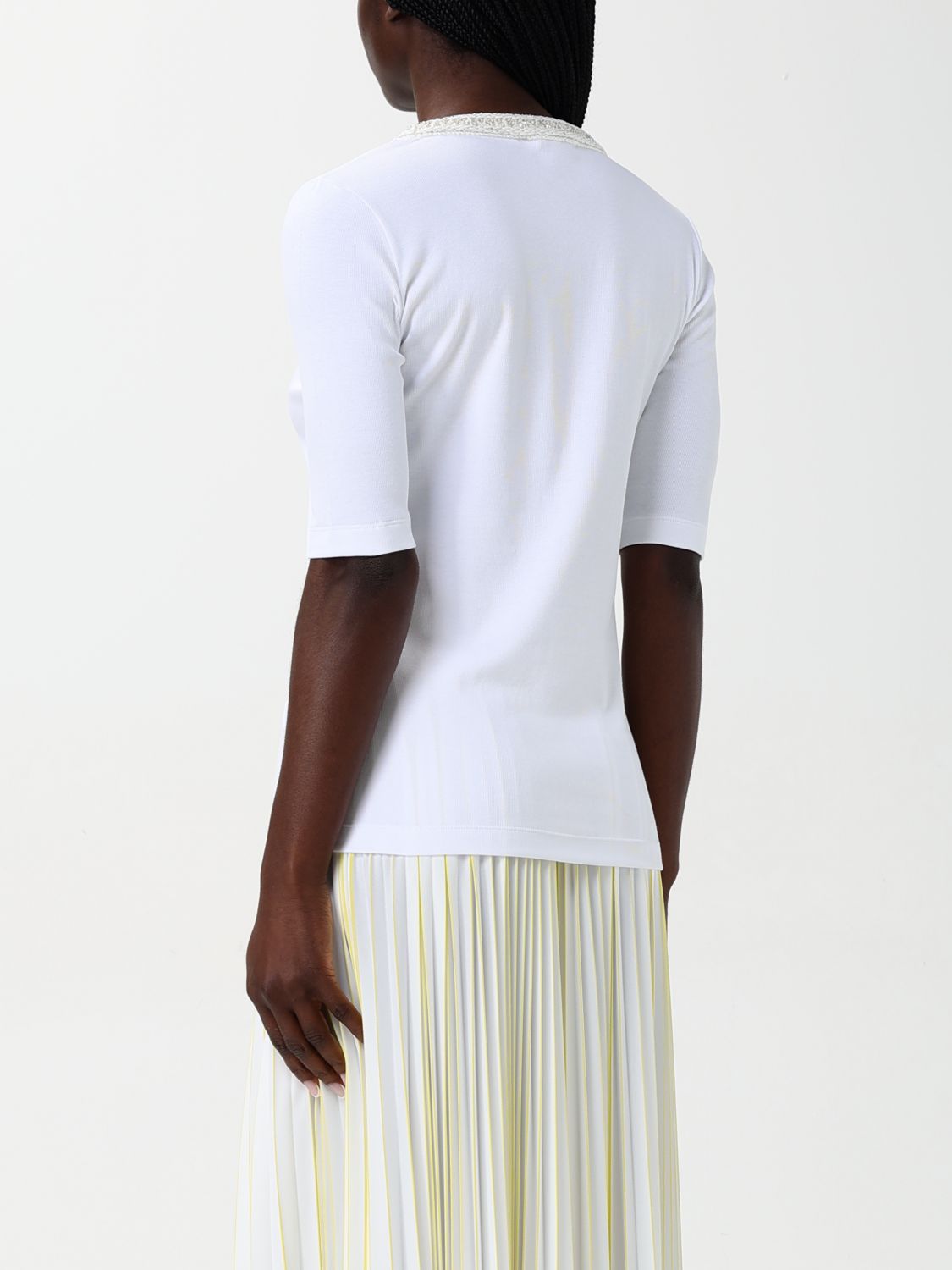 Fabiana Filippi White Cotton T-Shirt-thumbmail-2
