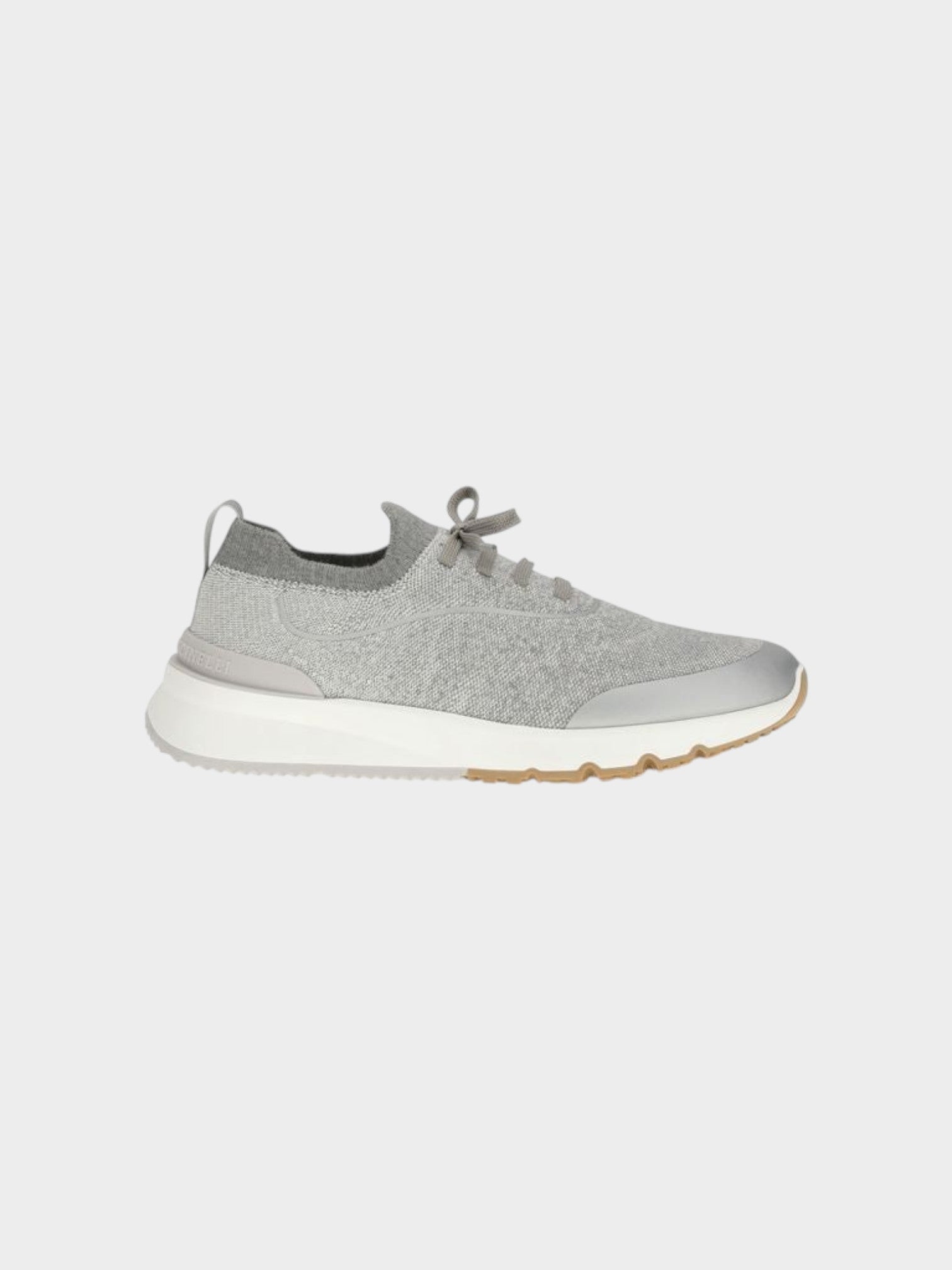 Brunello Cucinelli Gray Cotton Athletic Sneakers